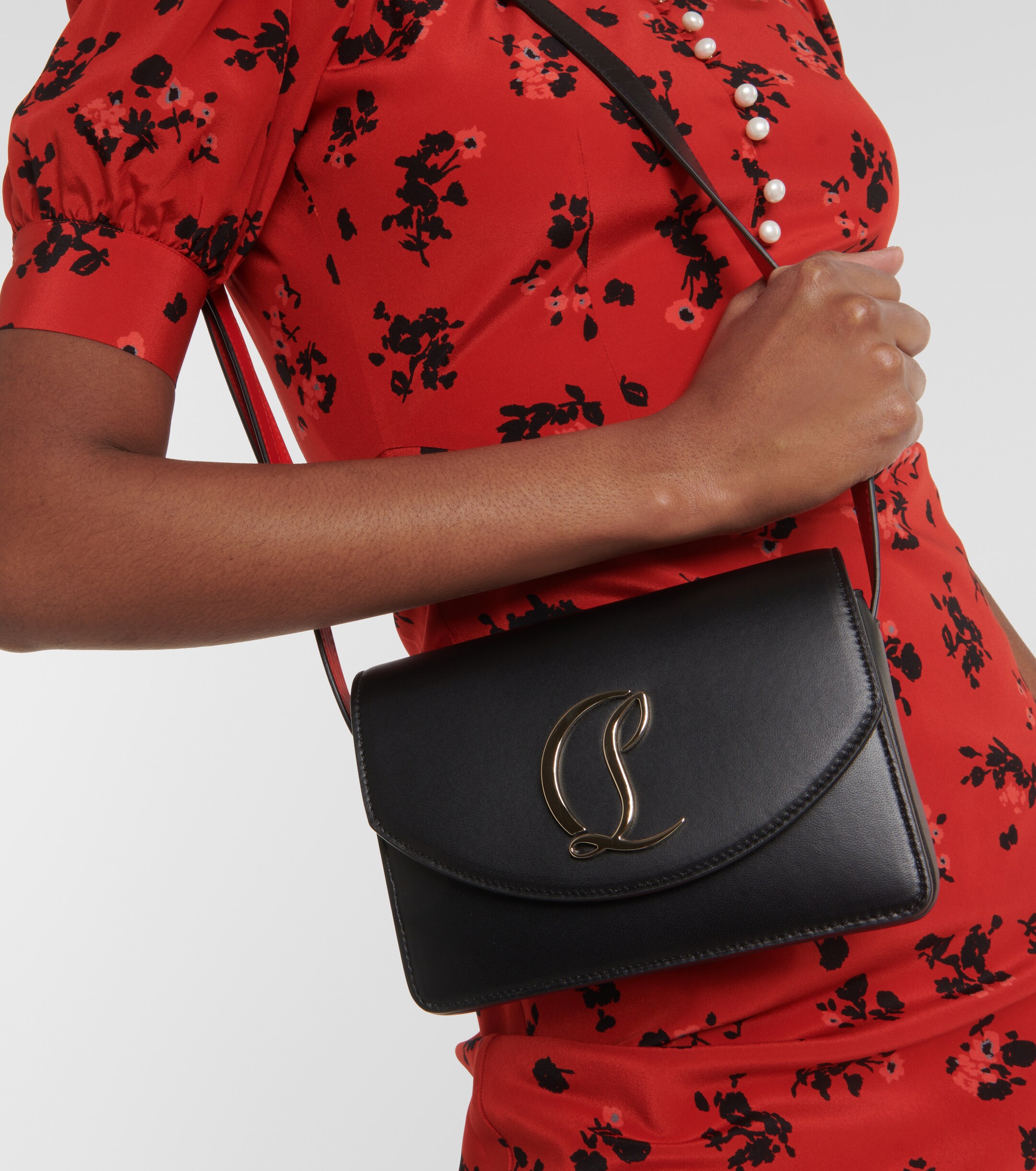 CHRISTIAN LOUBOUTIN Loubi54 Small leather crossbody bag