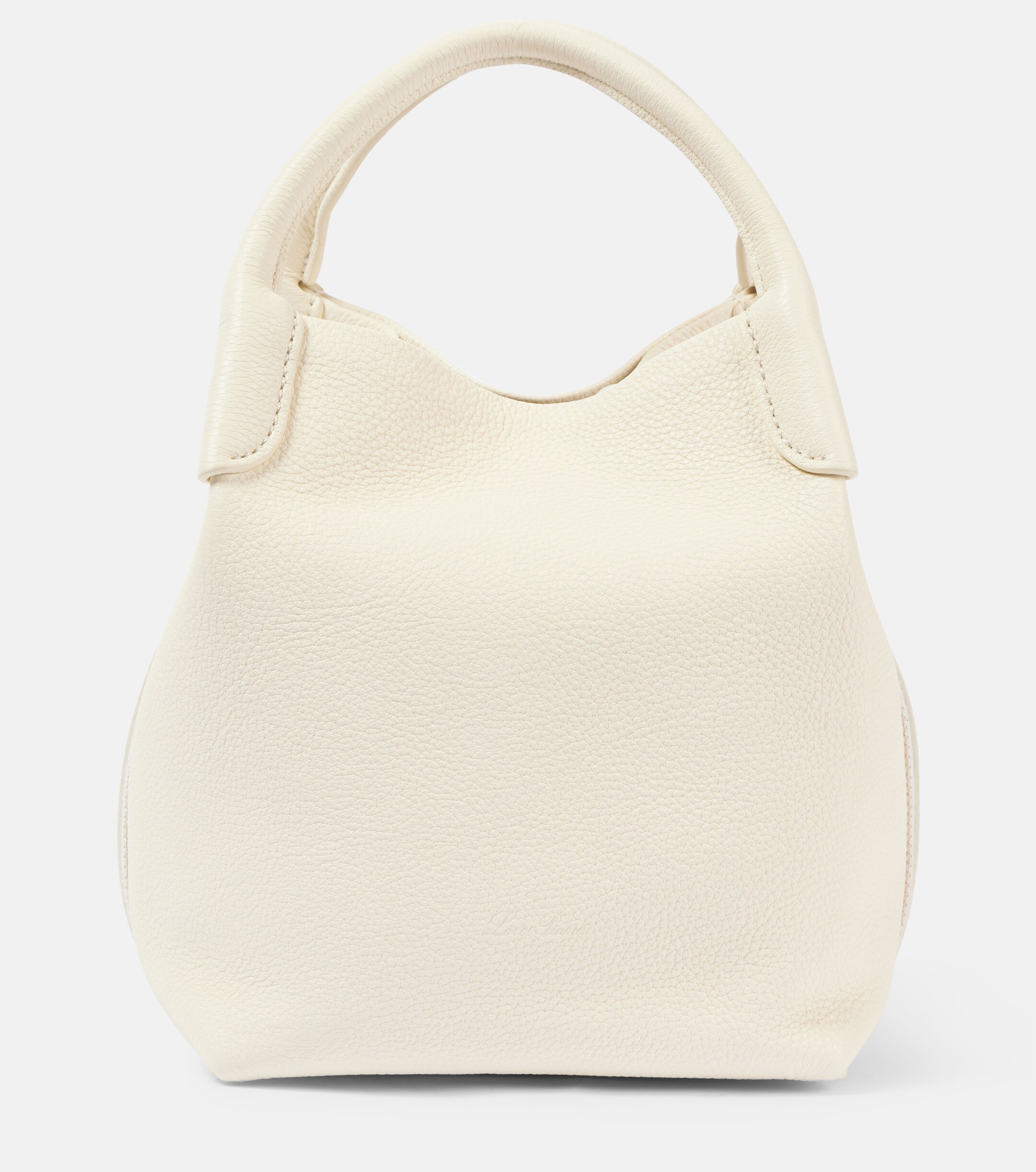 Loro Piana Bale Small leather shoulder bag