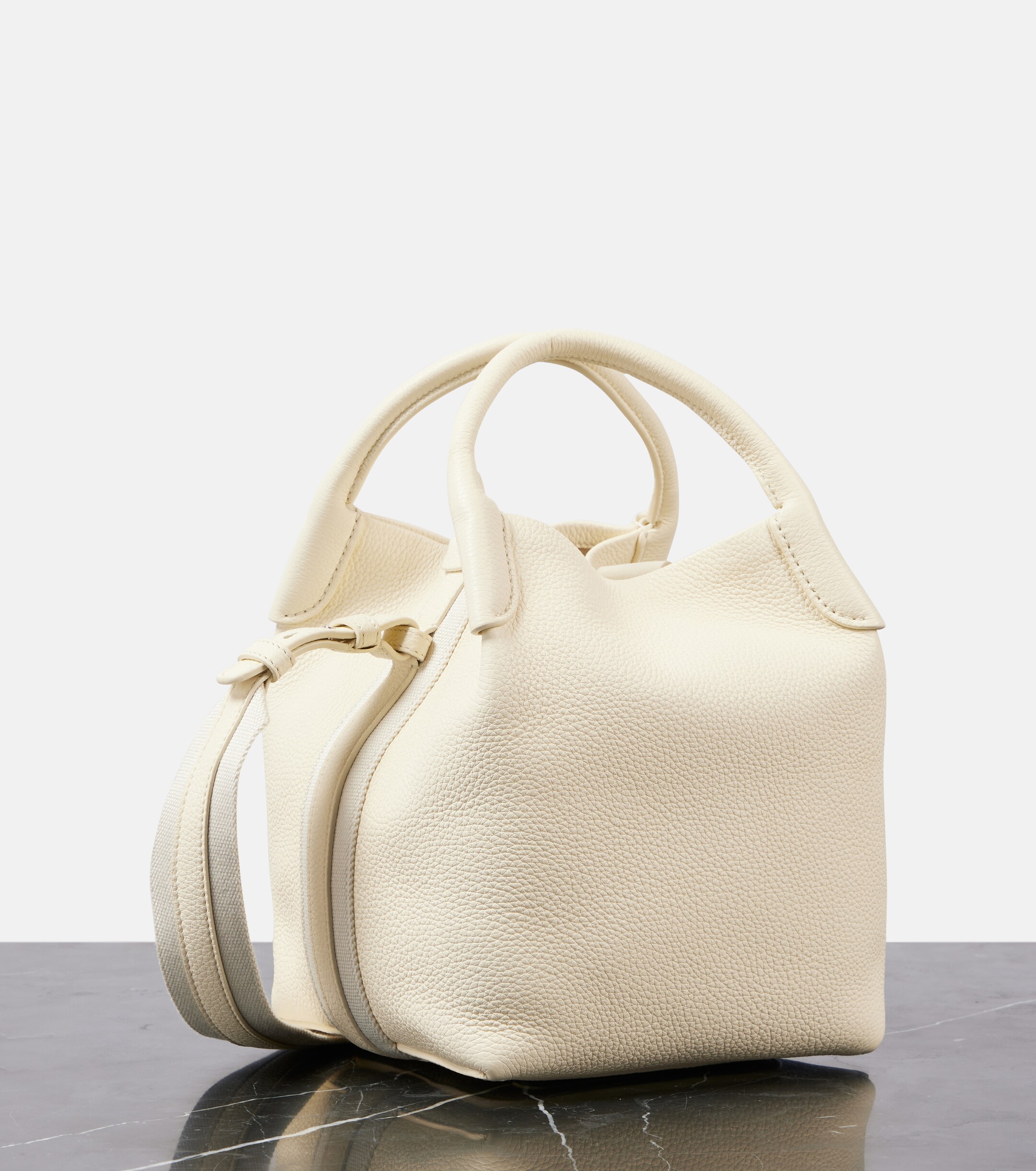 Loro Piana Bale Small leather shoulder bag