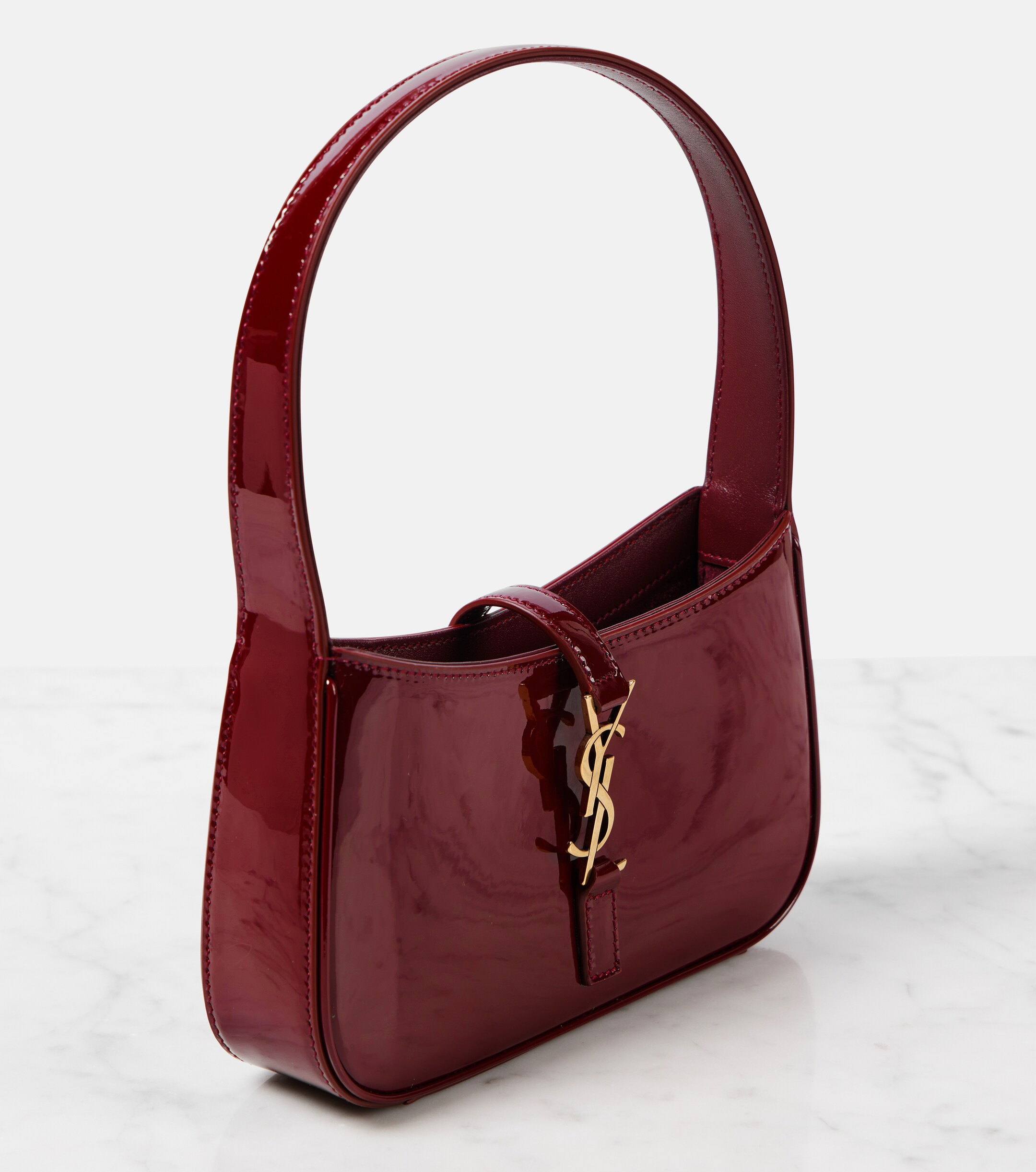 Saint Laurent Le 5 à 7 Mini patent leather shoulder bag