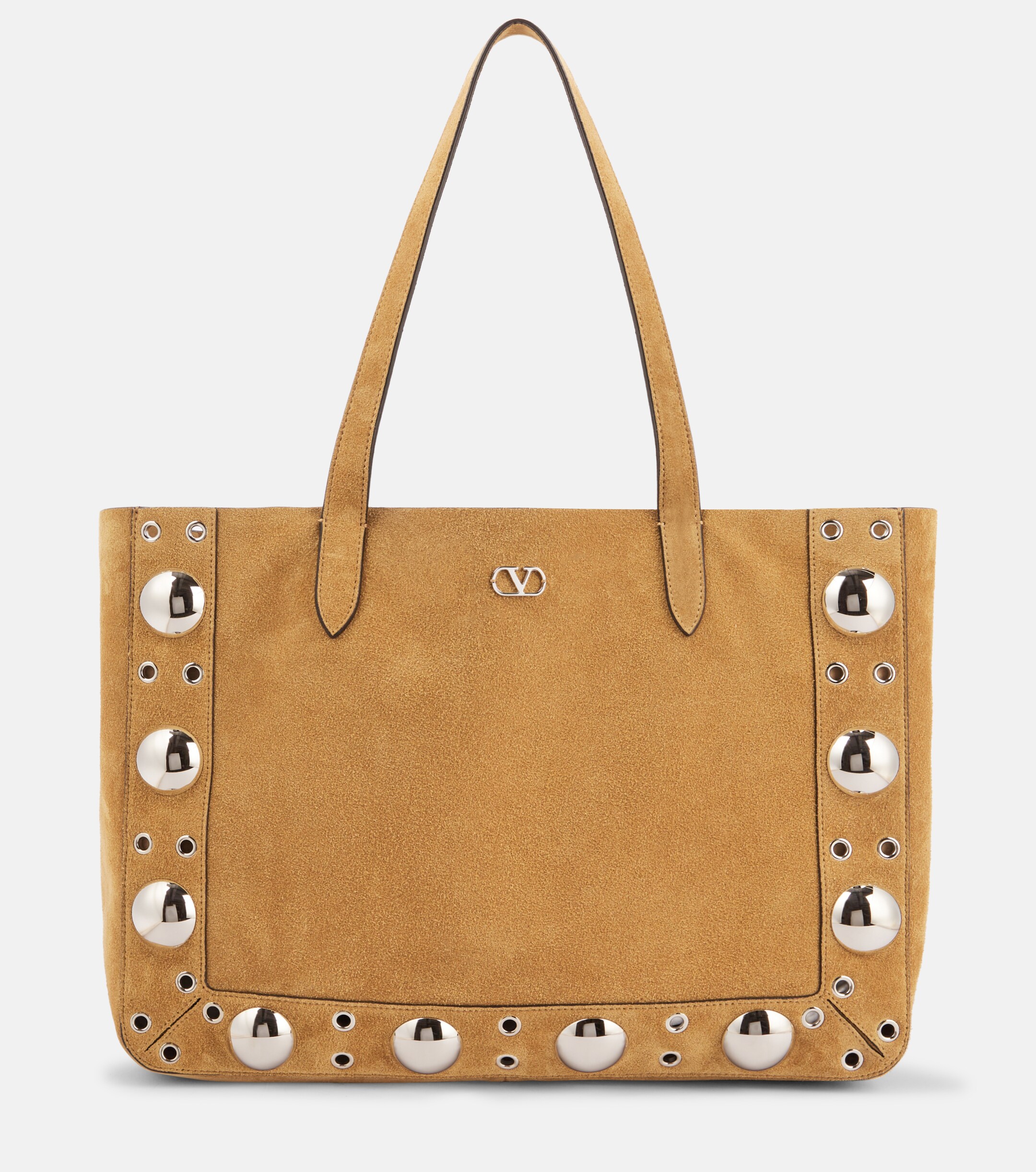 Valentino Garavani Nellcôte Medium studded suede shopper