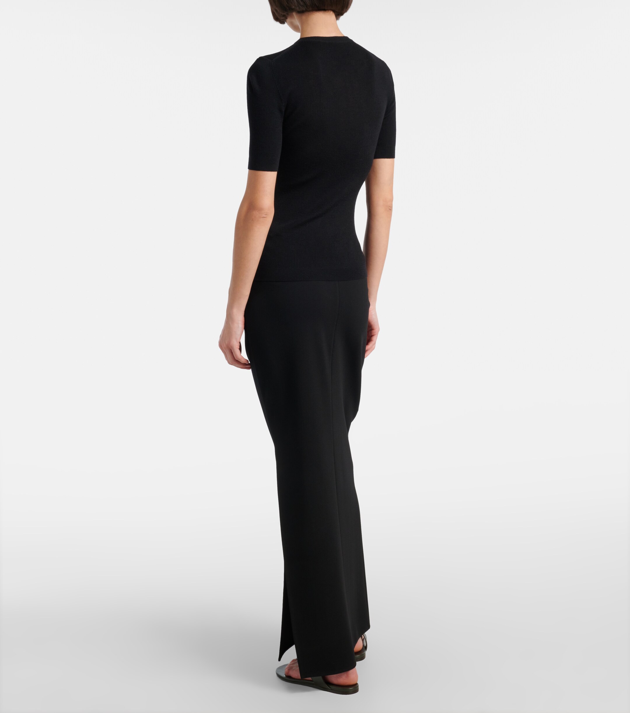 KHAITE Khaite Celina ribbed-knit wool-blend top