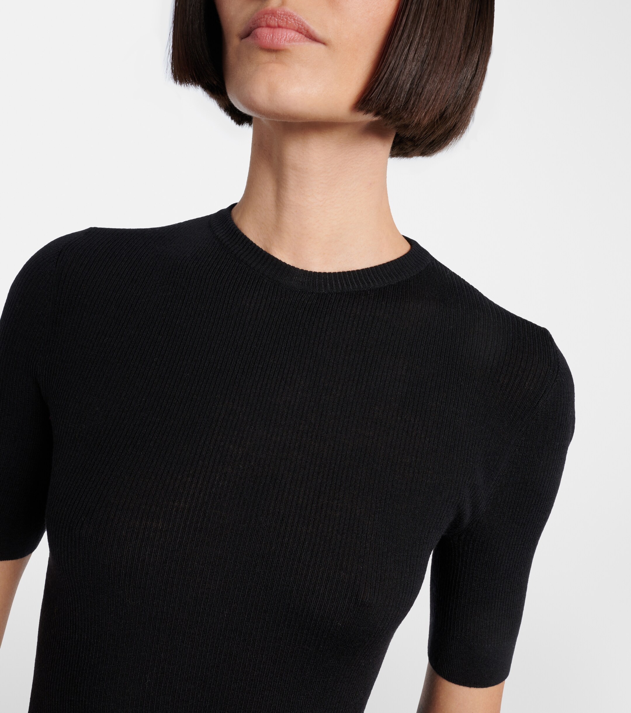 KHAITE Khaite Celina ribbed-knit wool-blend top
