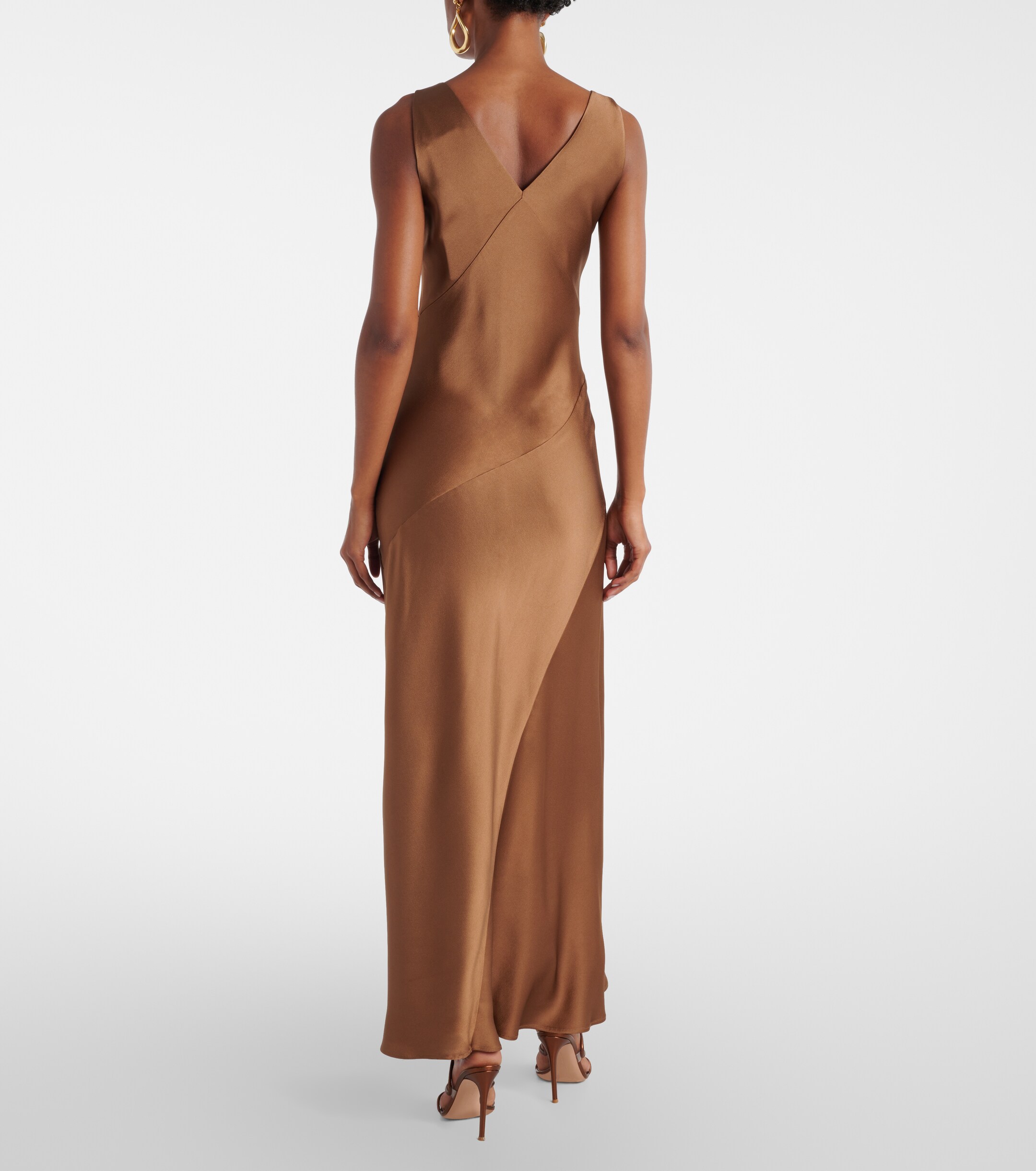 Max Mara Pilly satin maxi dress