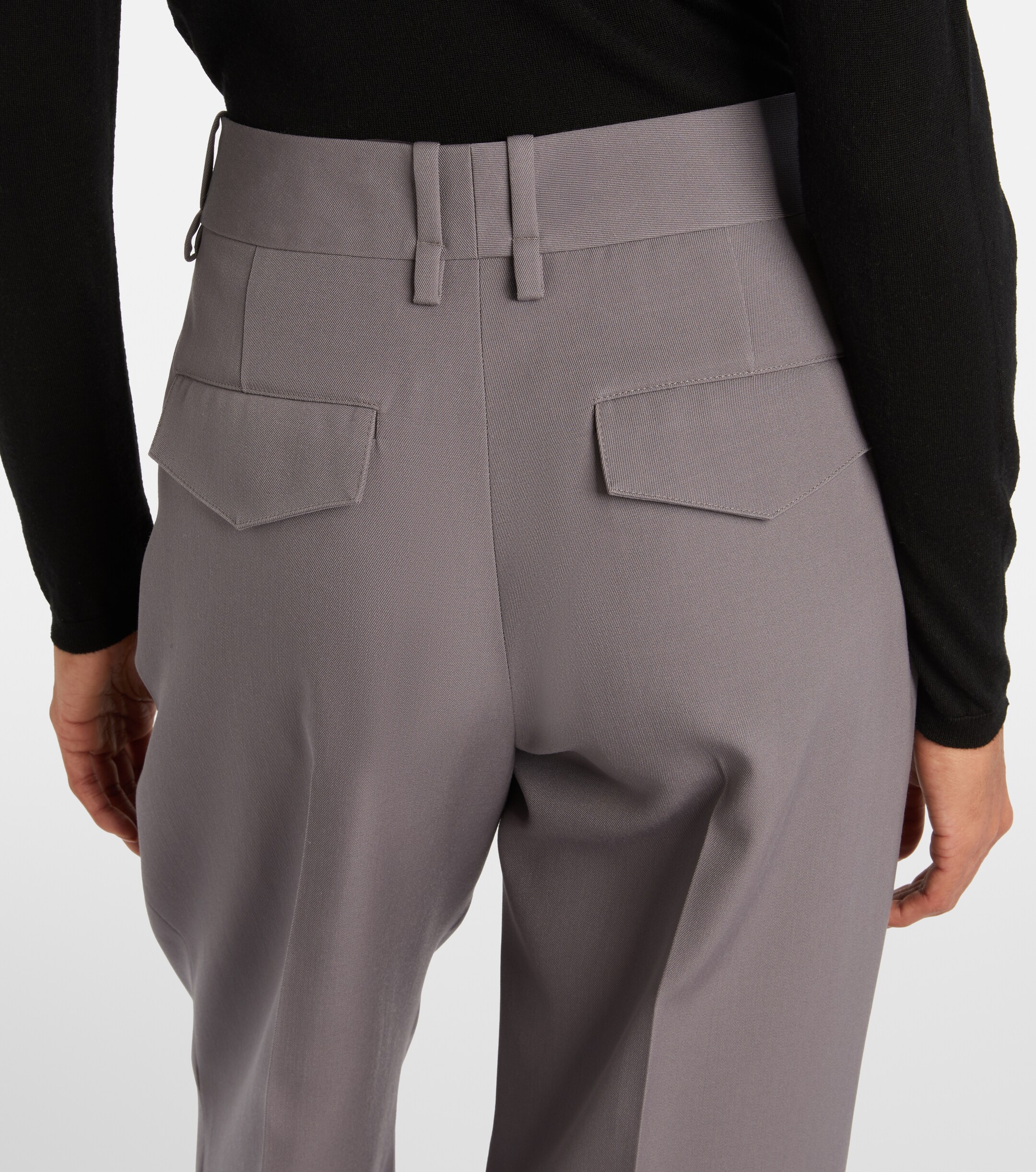 Jil Sander - Wool gabardine wide-leg pants | Plush