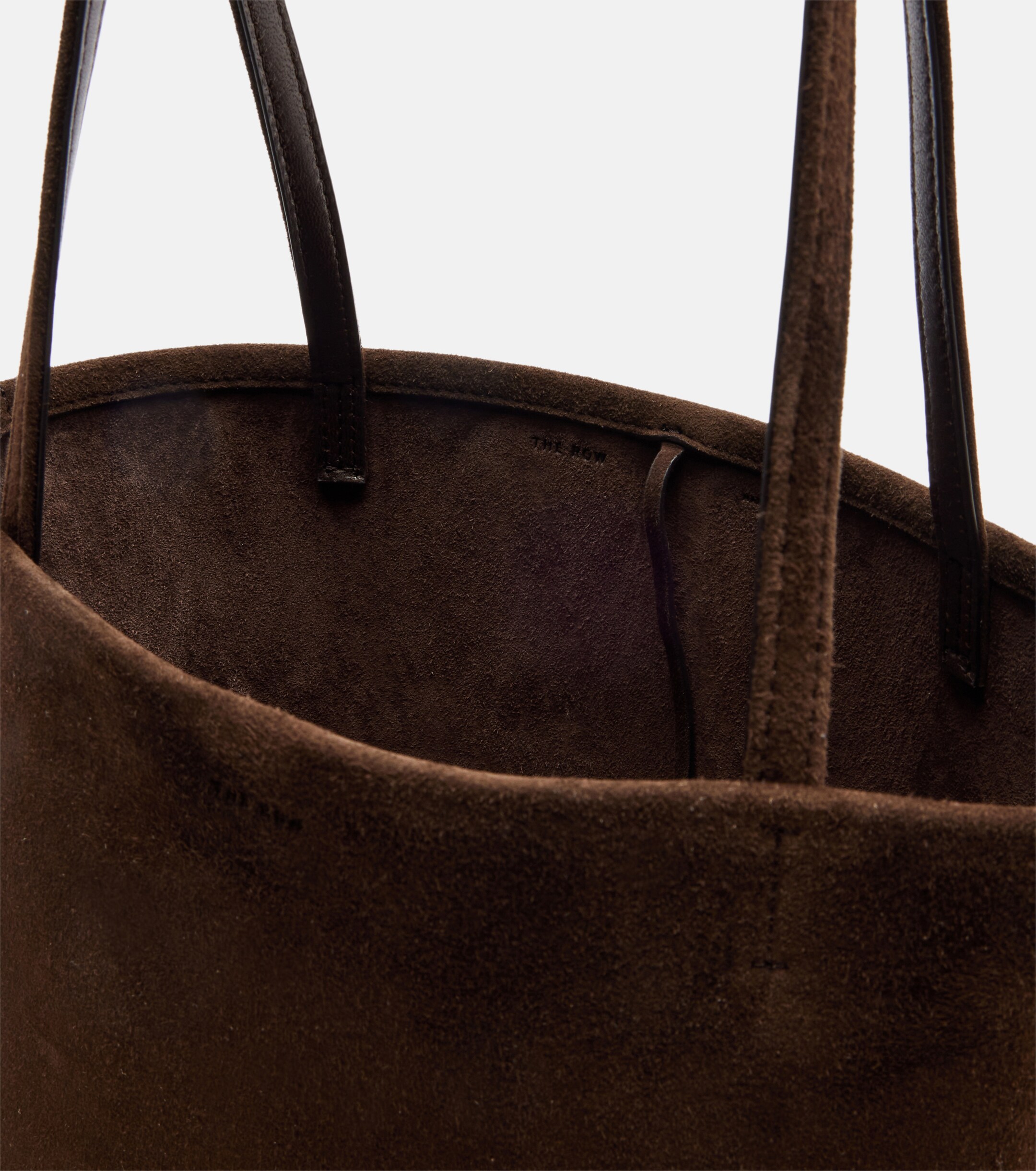 The Row Park Edge Medium suede tote bag