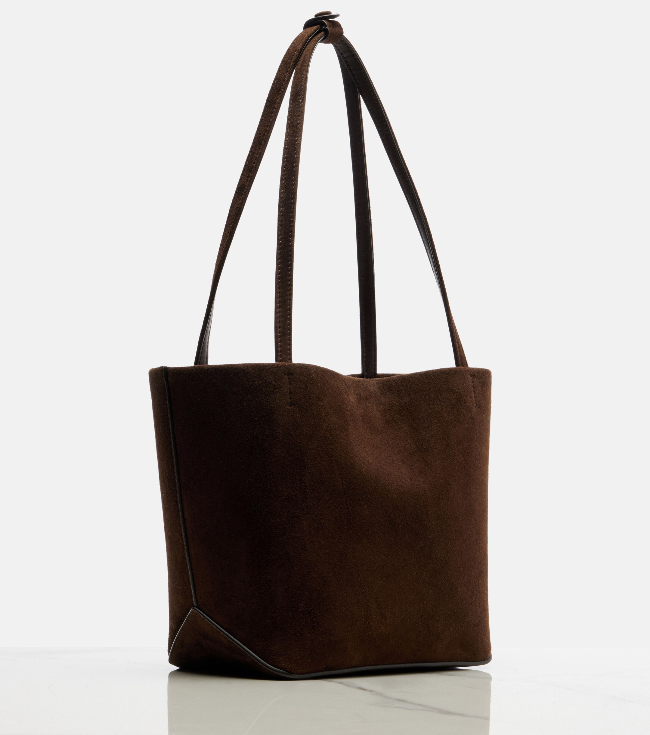 The Row Park Edge Medium suede tote bag