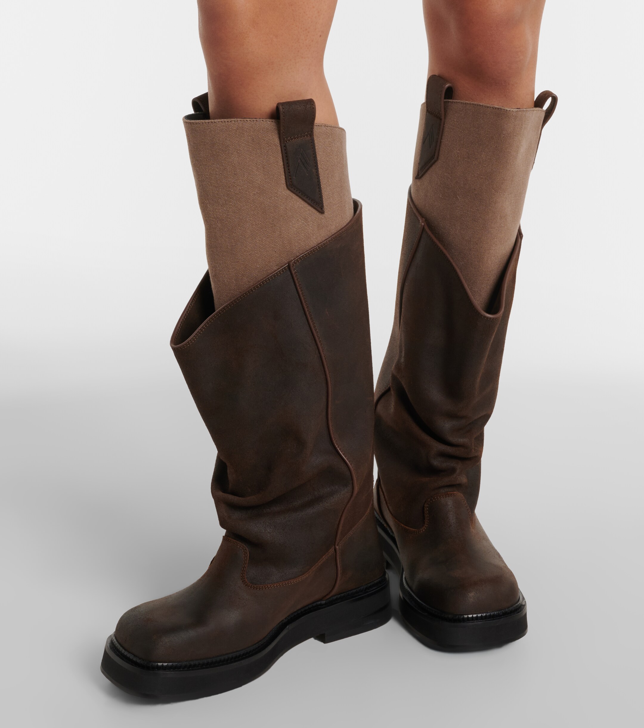 THE ATTICO The Attico Robin Passeggiata leather combat boots