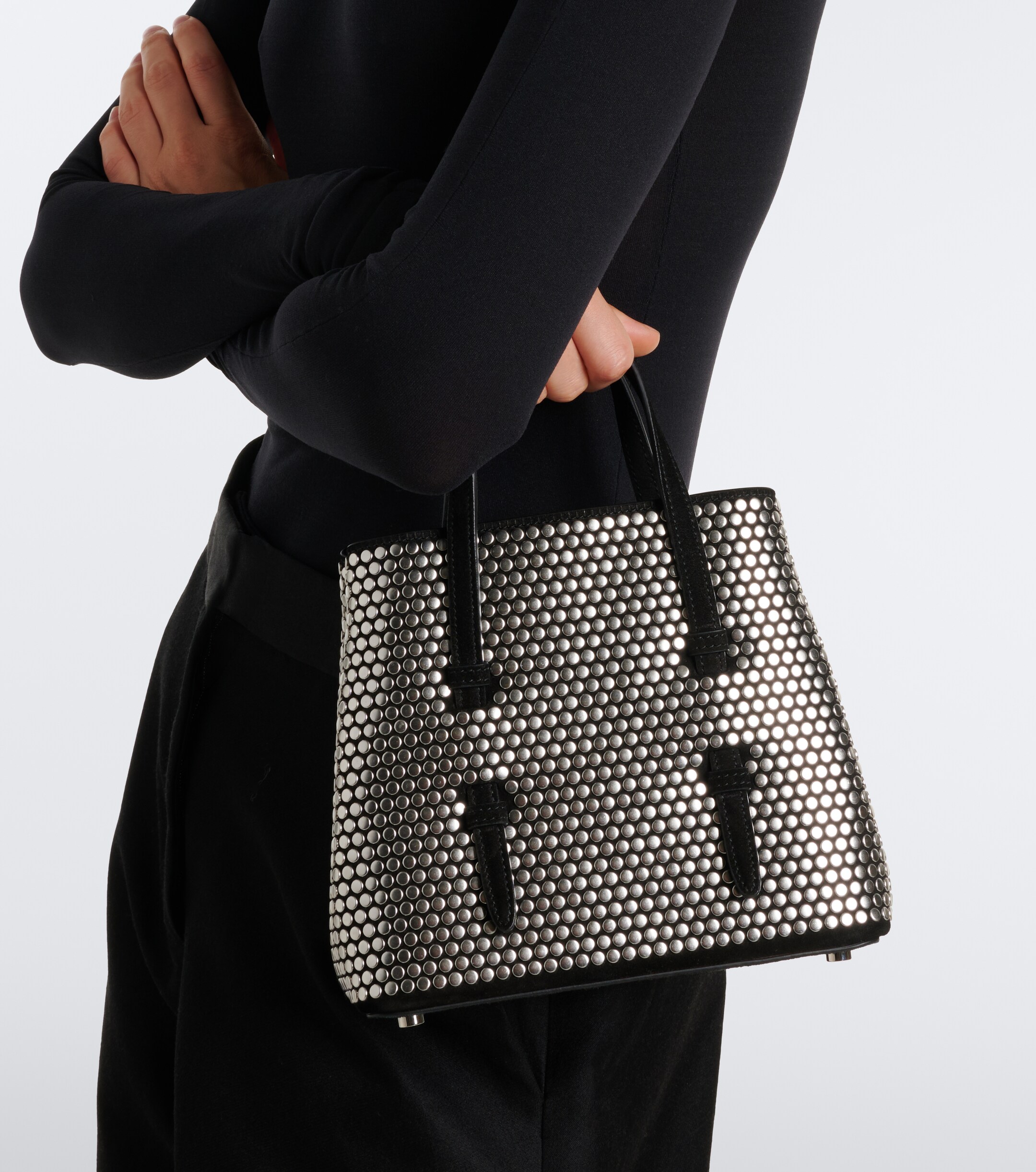 Alaïa Mina 20 studded leather top-handle bag