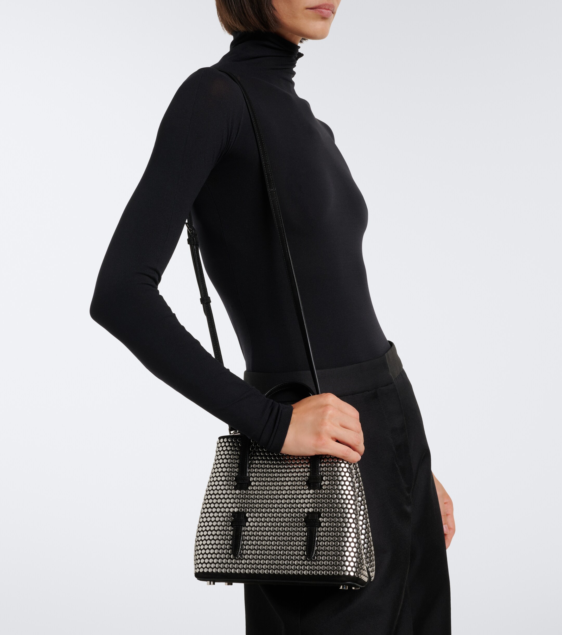 Alaïa Mina 20 studded leather top-handle bag