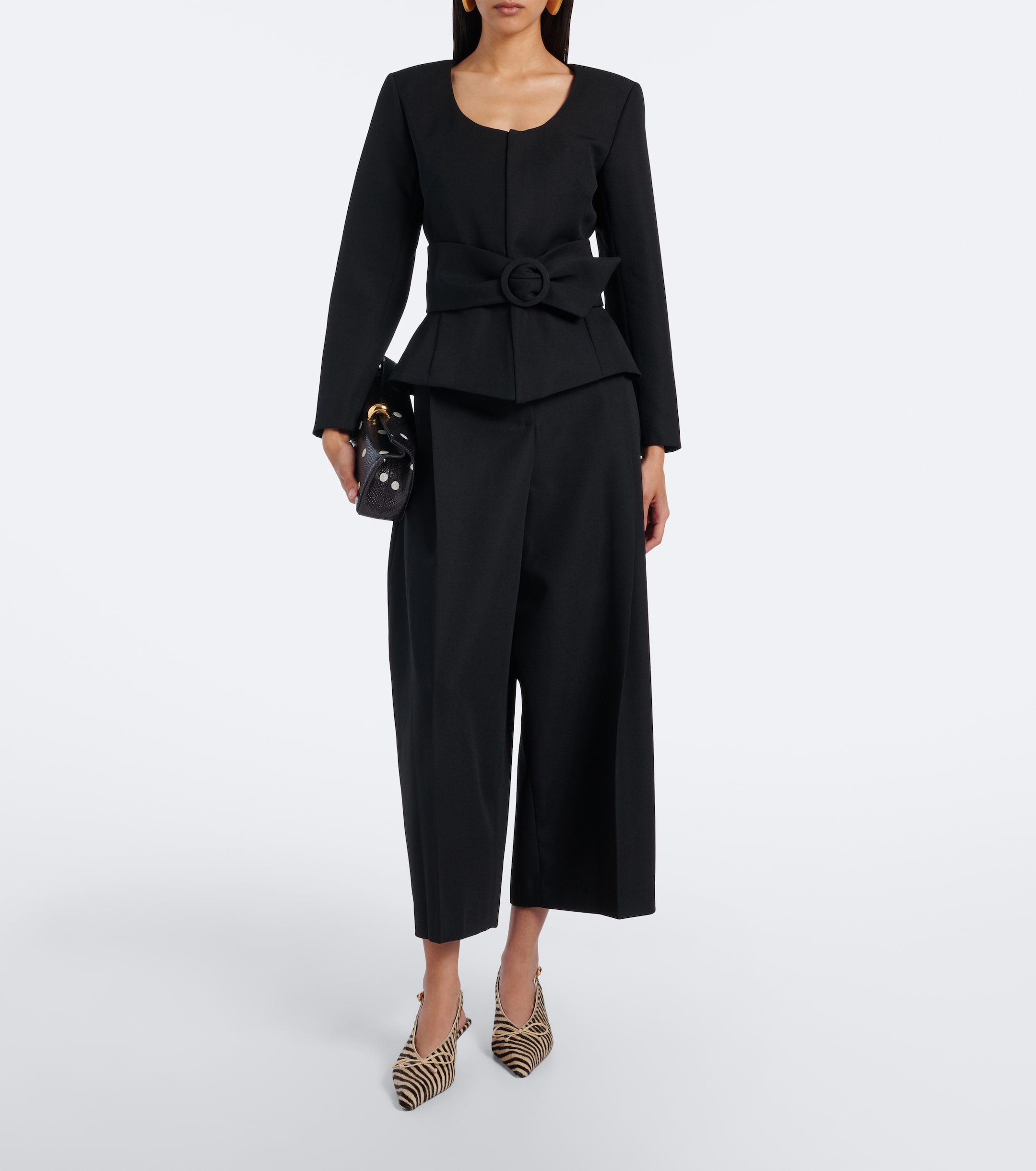 Jacquemus Jacquemus Miami cropped virgin wool wide-leg pants