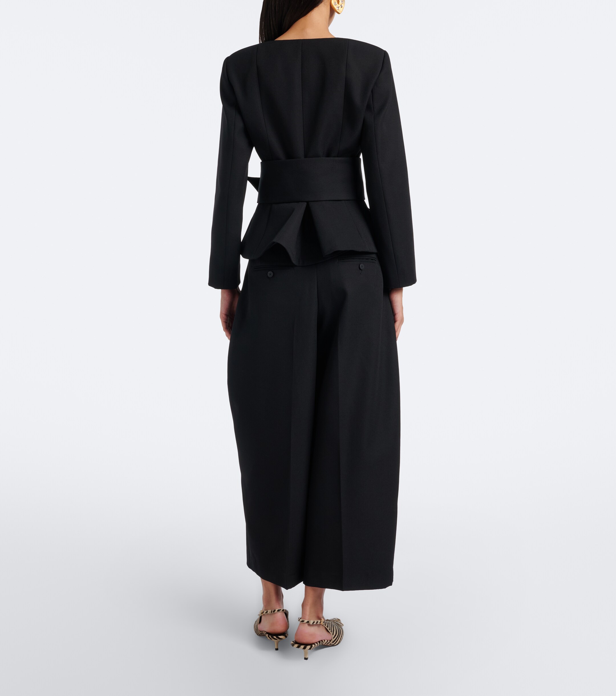 Jacquemus Jacquemus Miami cropped virgin wool wide-leg pants