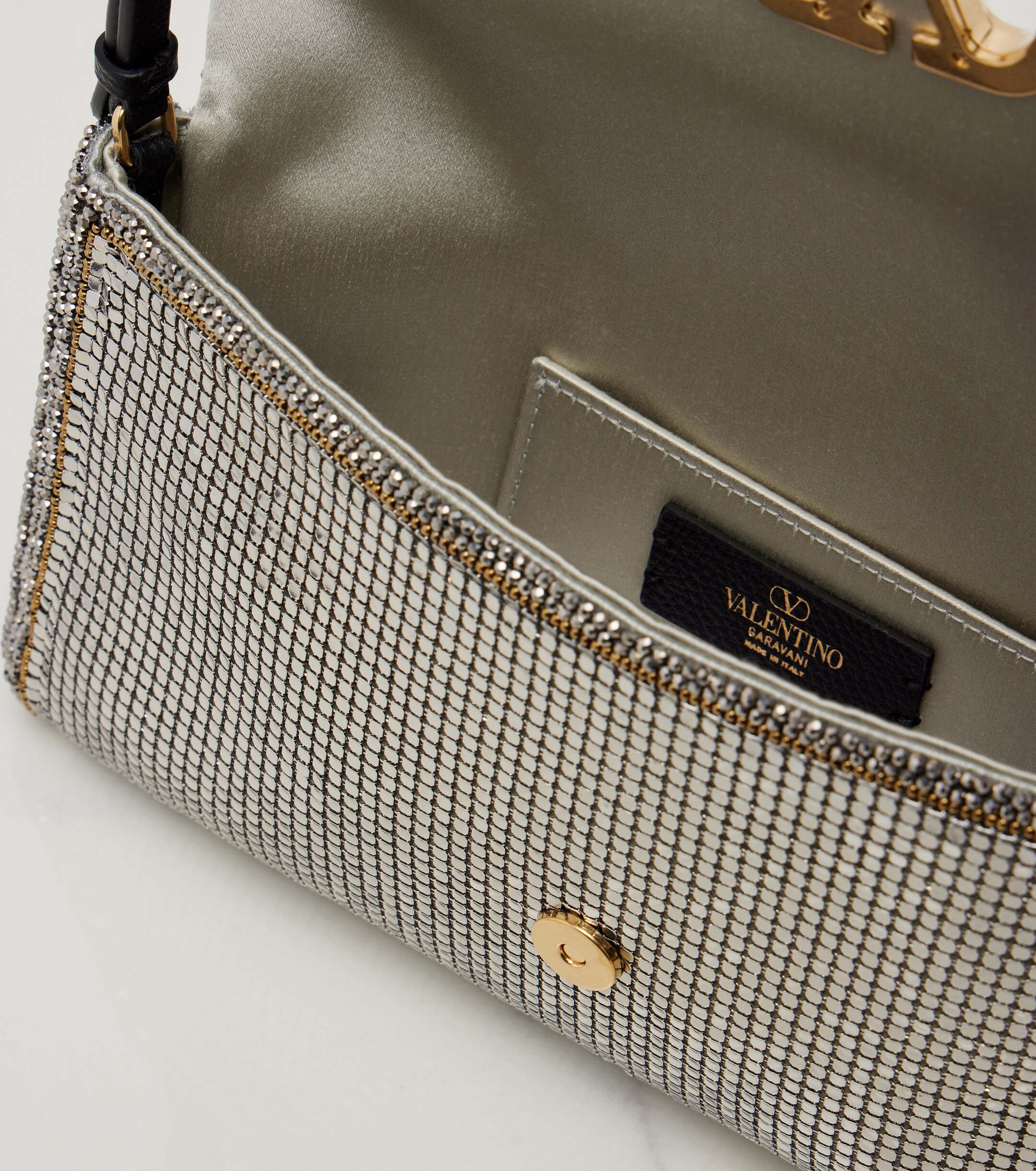 Valentino Garavani DeVain Small chainmail shoulder bag thumbnail