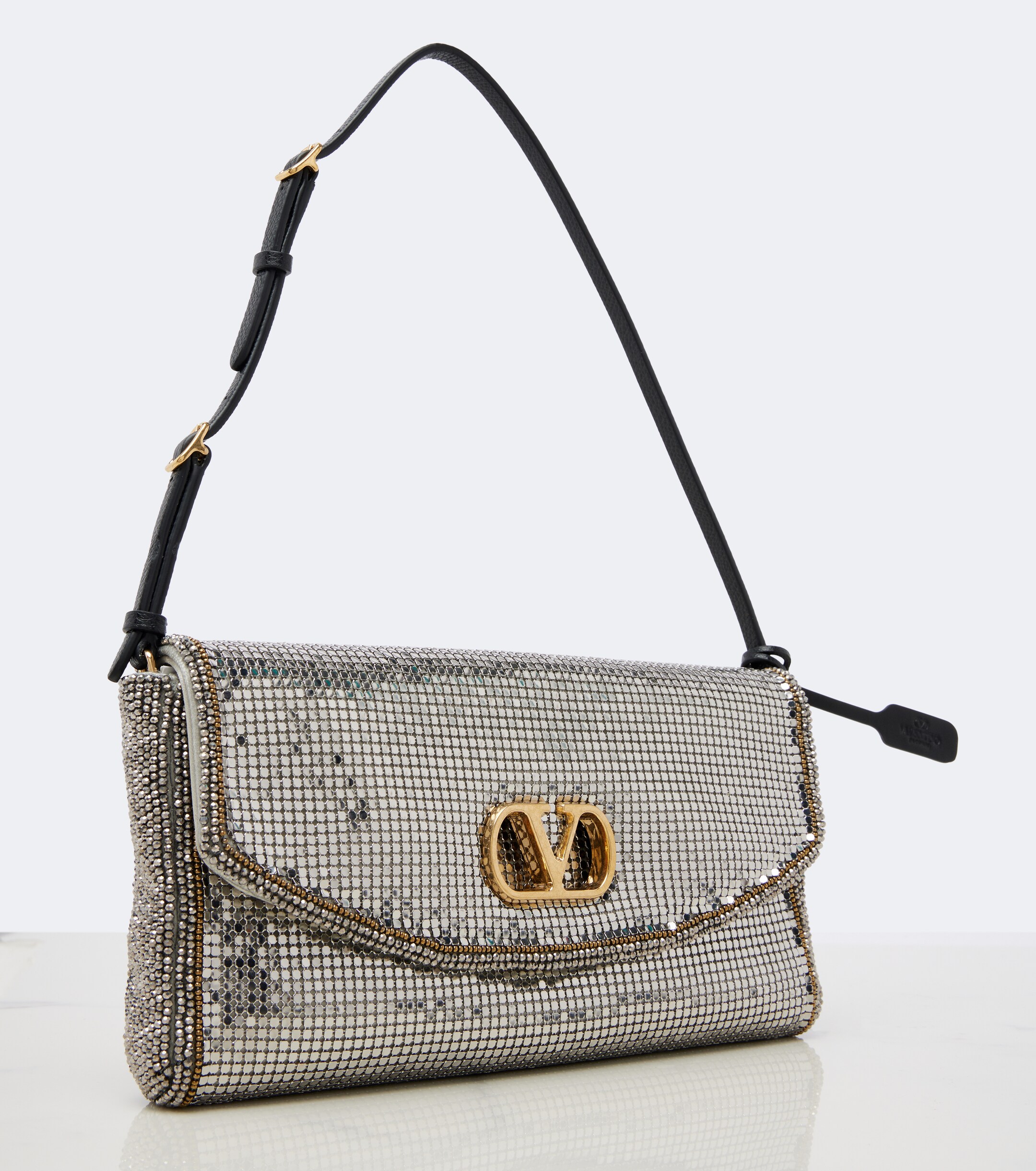 Valentino Garavani DeVain Small chainmail shoulder bag thumbnail