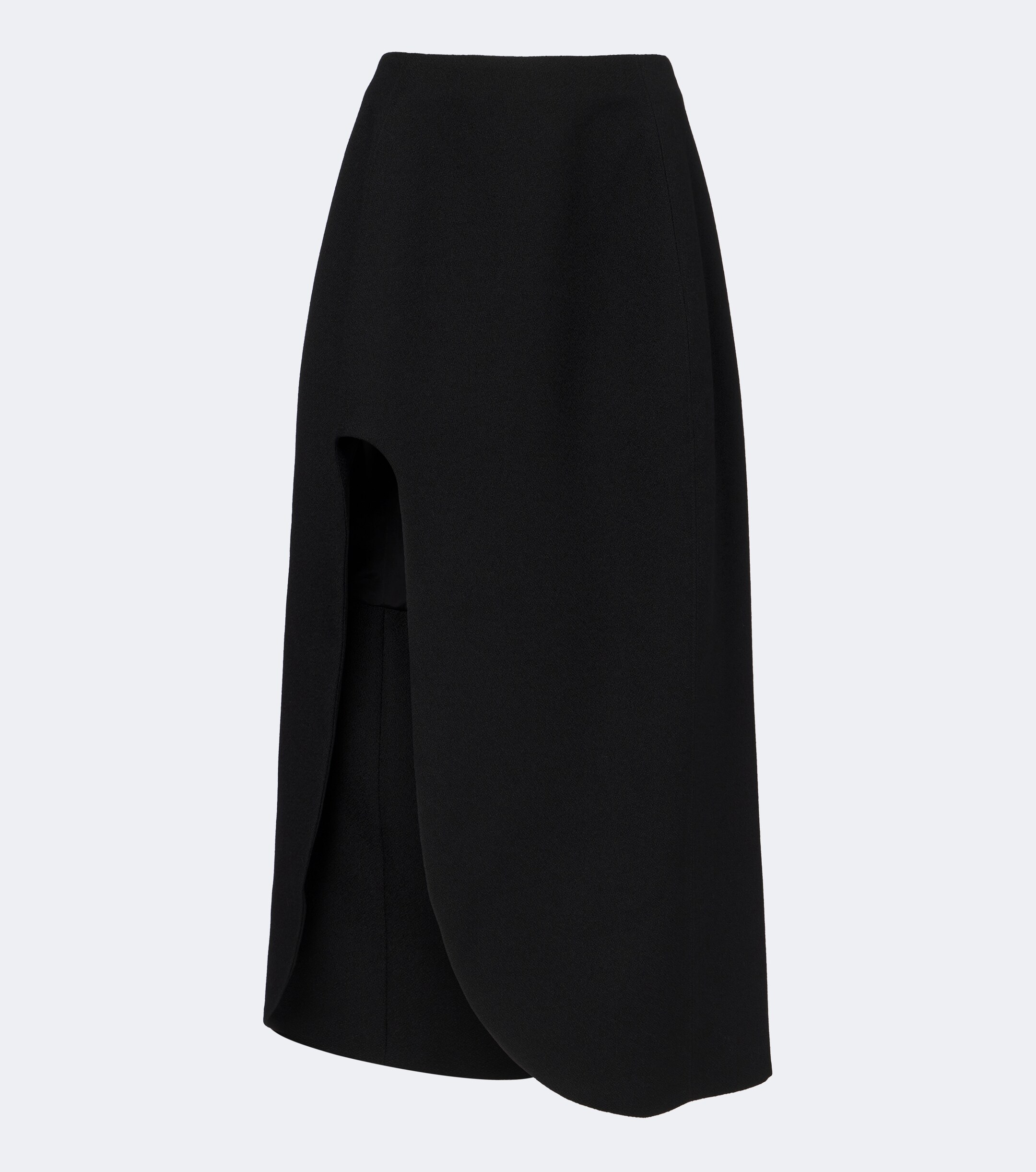 Jil Sander Jil Sander Asymmetric virgin wool midi skirt