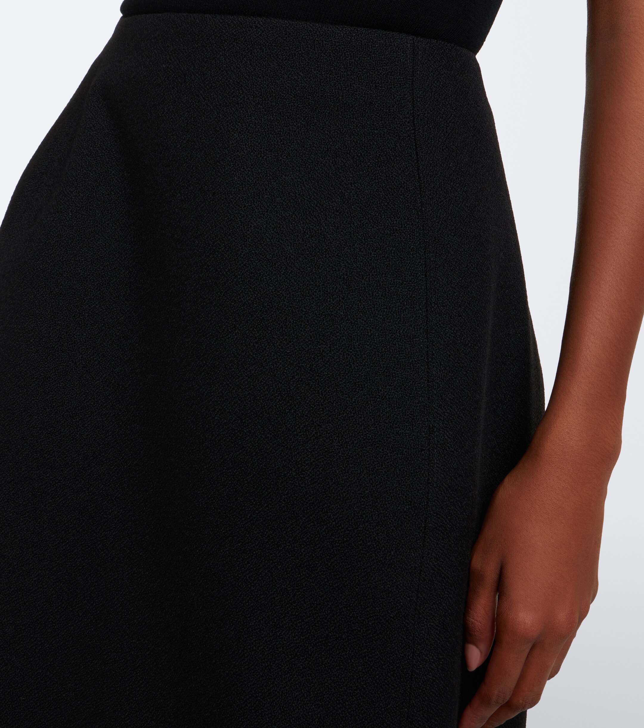Jil Sander Jil Sander Asymmetric virgin wool midi skirt