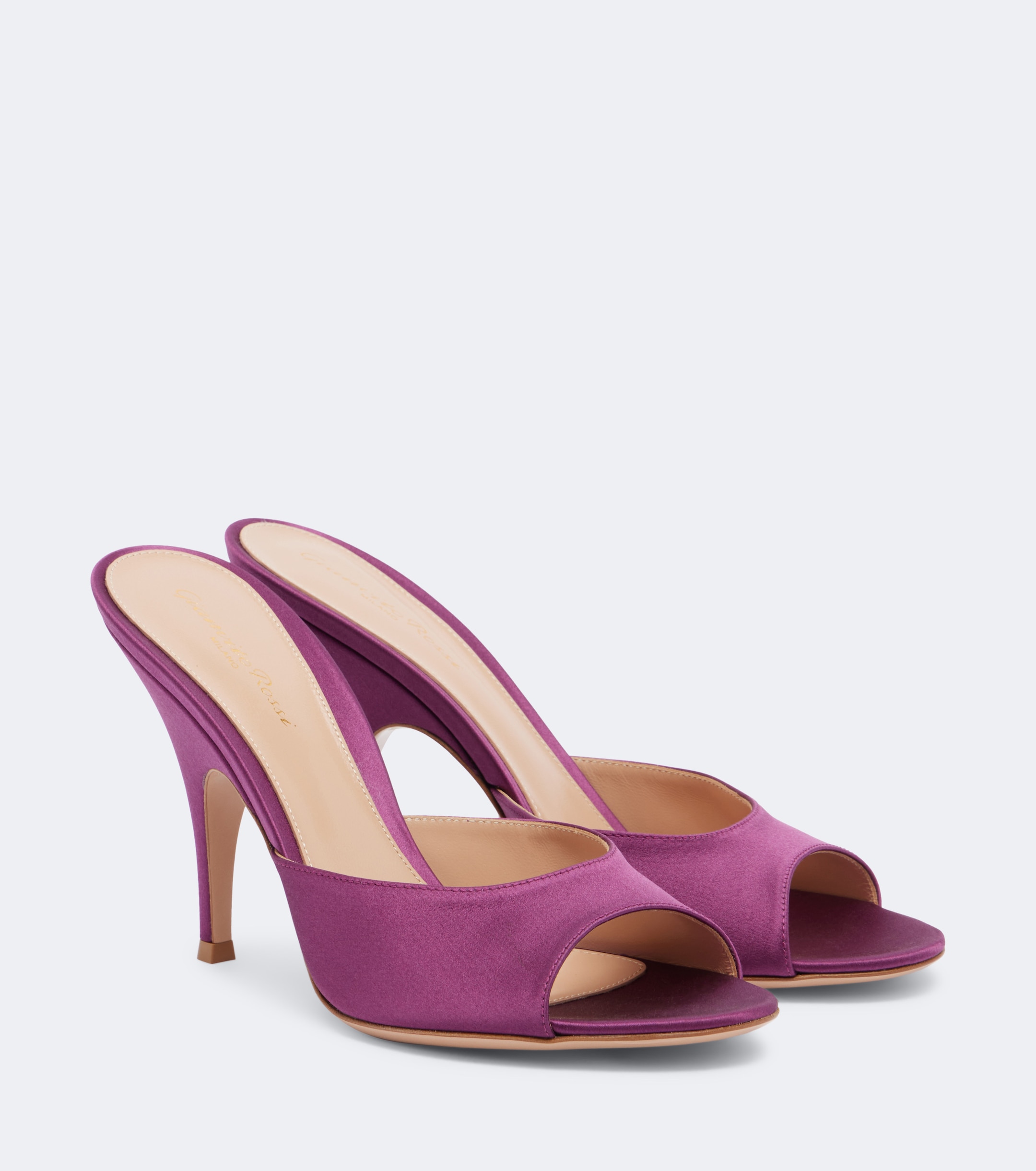 GIANVITO ROSSI Gianvito Rossi Sofia satin mules