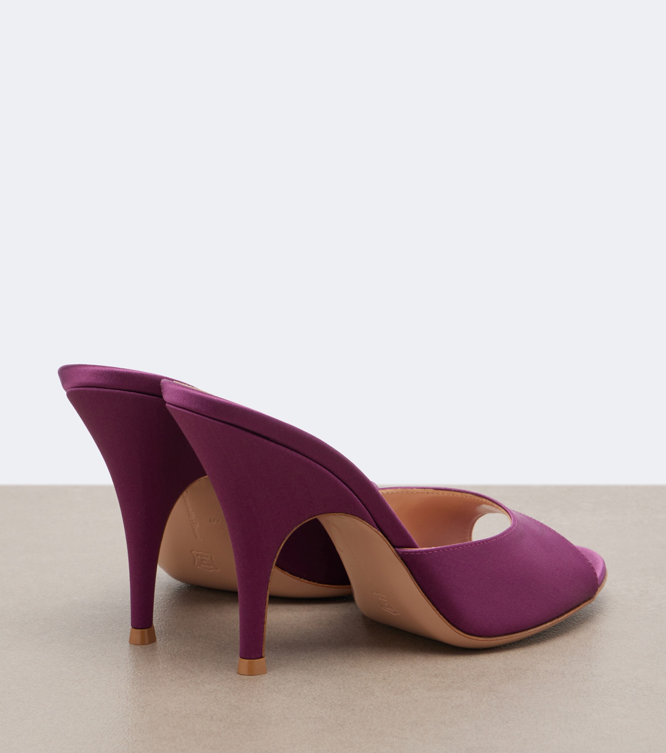 GIANVITO ROSSI Gianvito Rossi Sofia satin mules