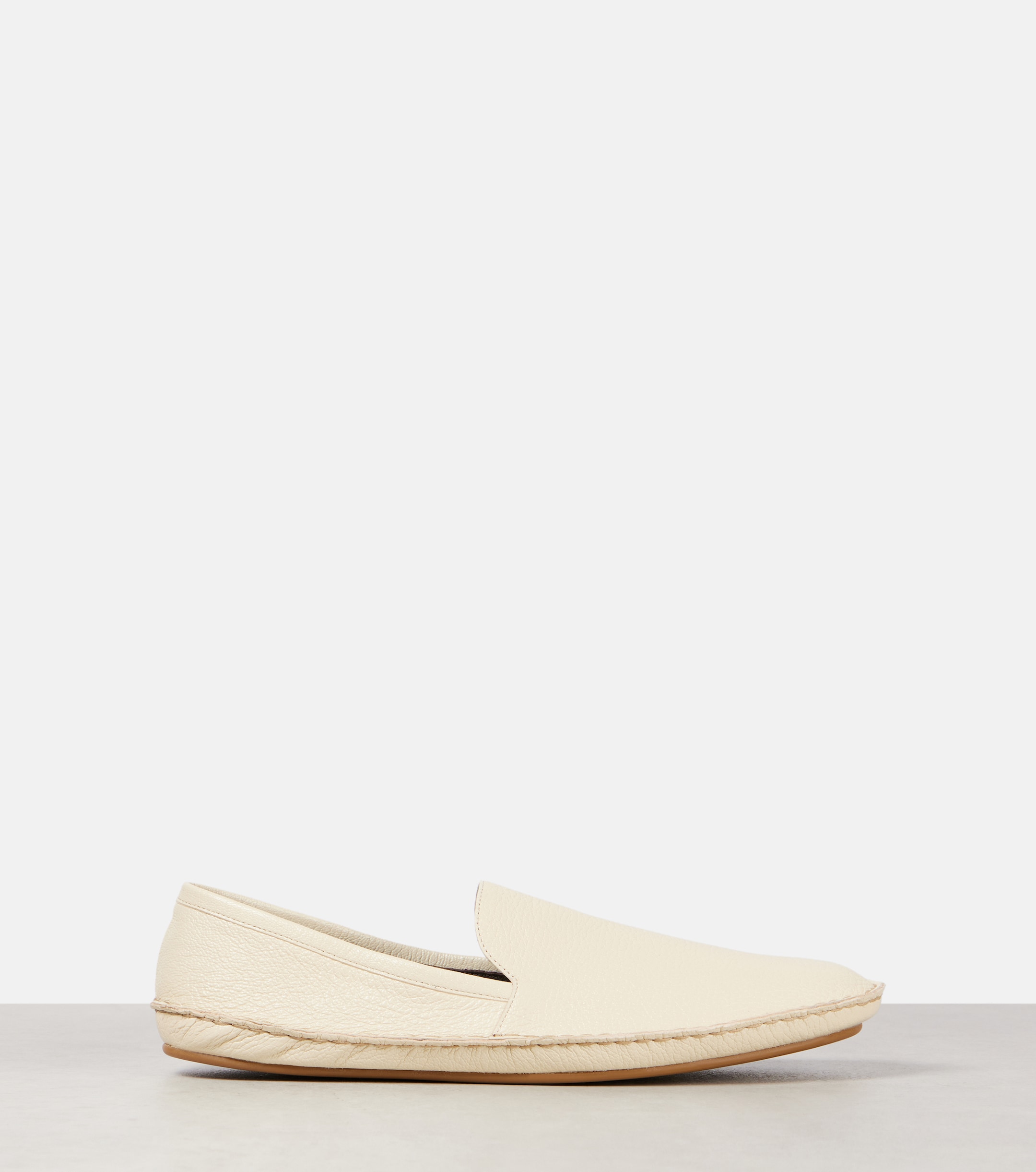 The Row Vasko leather slip-on shoes