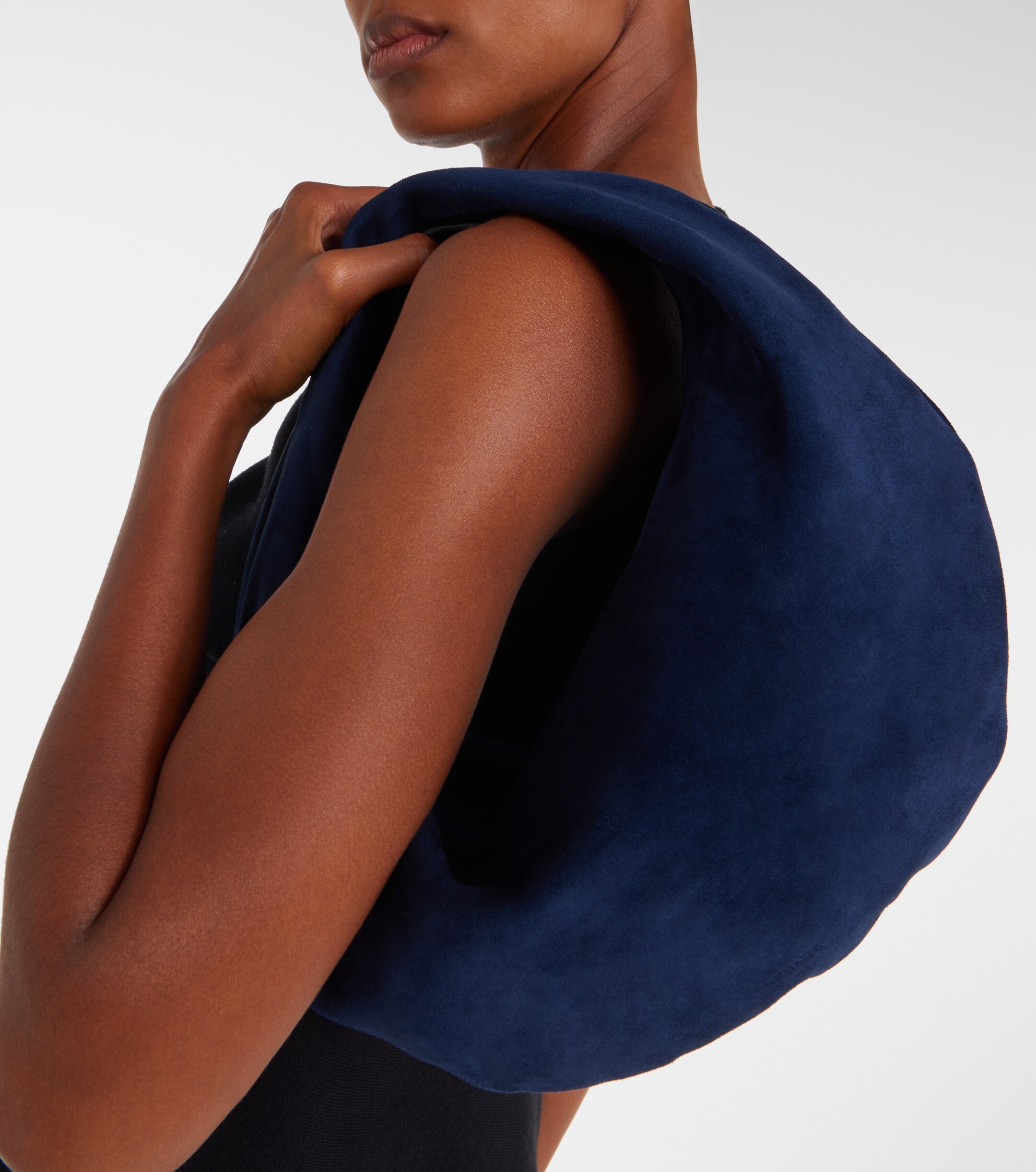 KHAITE Olivia Medium suede shoulder bag