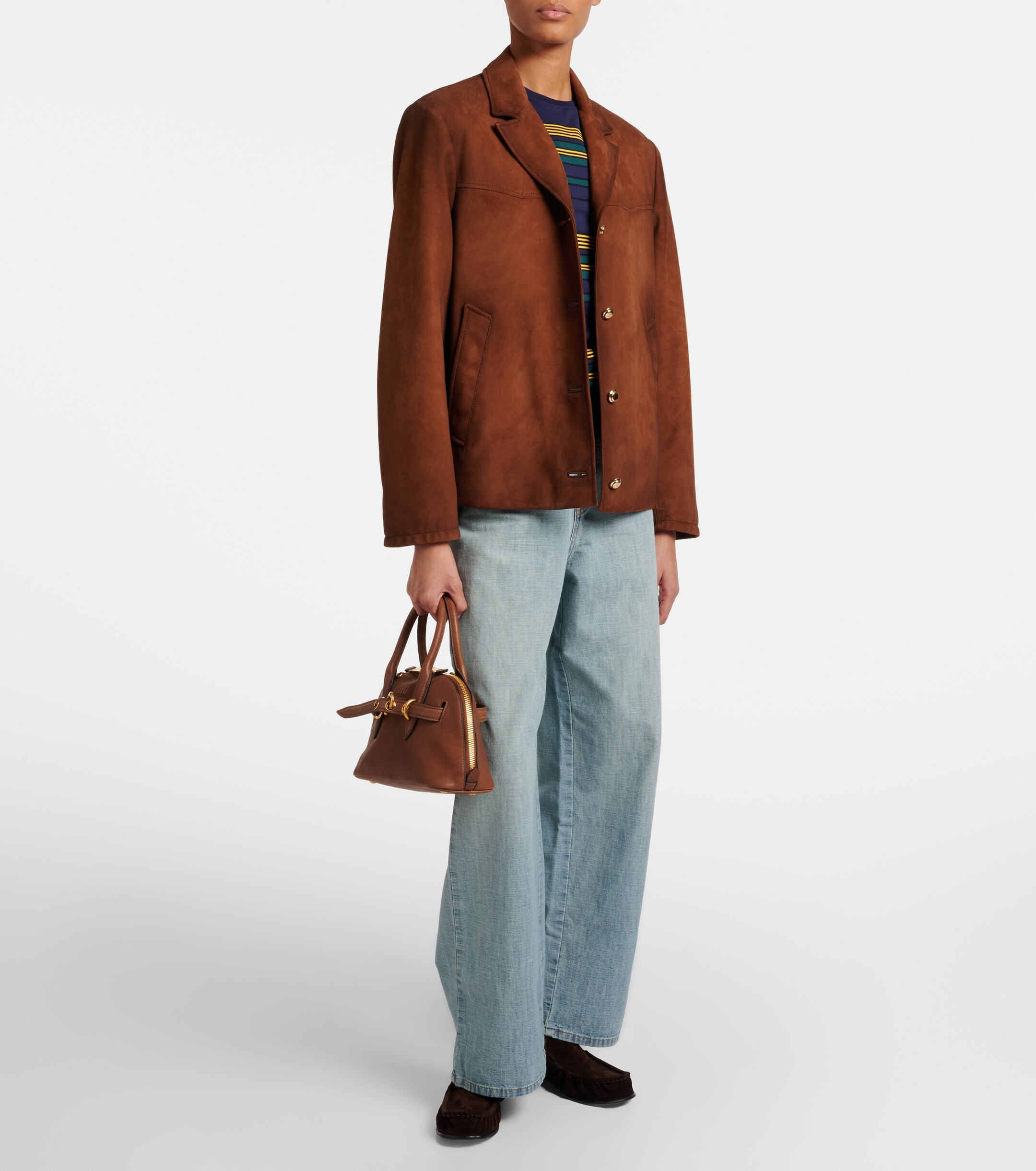 Miu Miu Adventure leather tote bag
