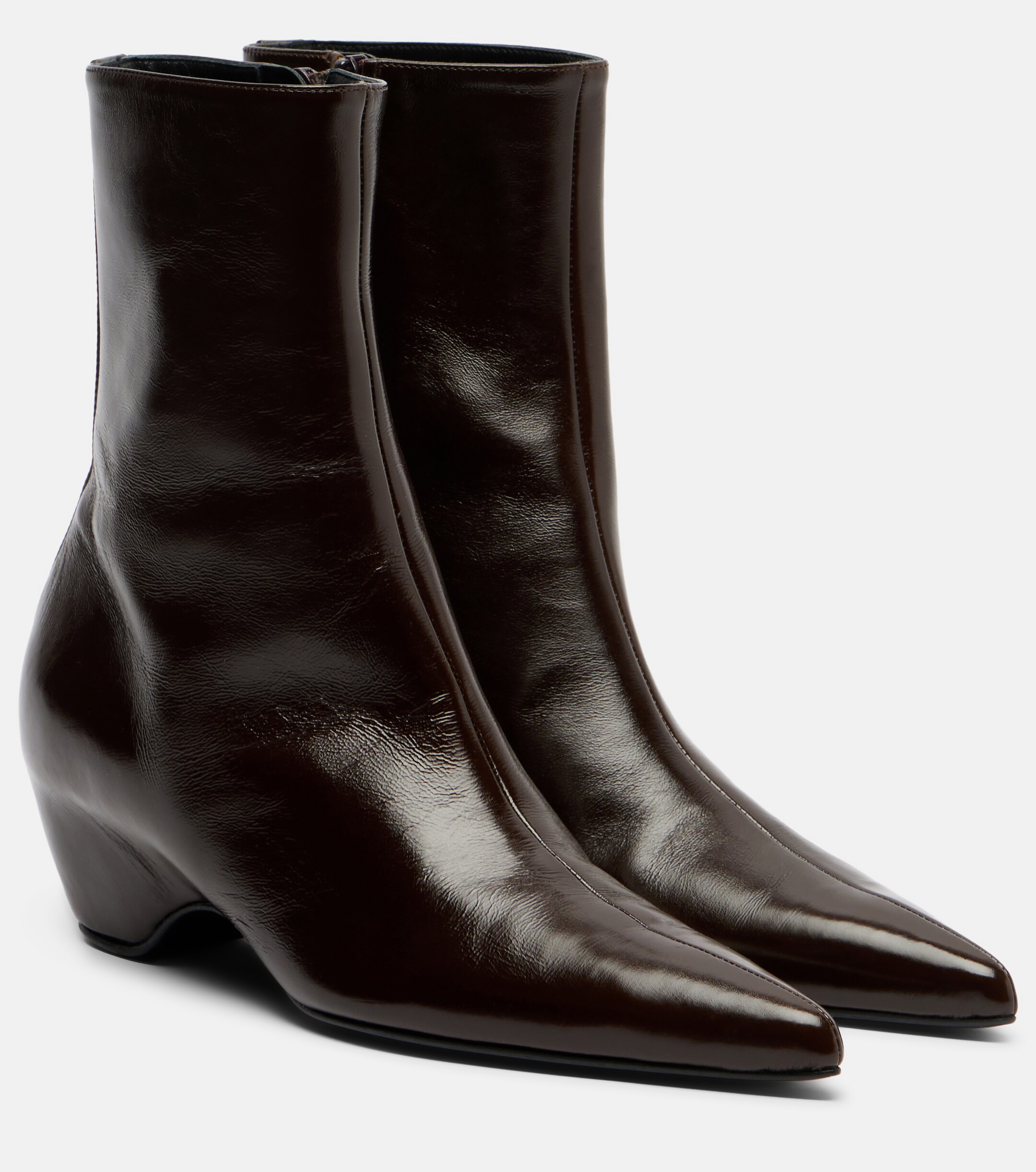 KHAITE Khaite Sybil leather ankle boots
