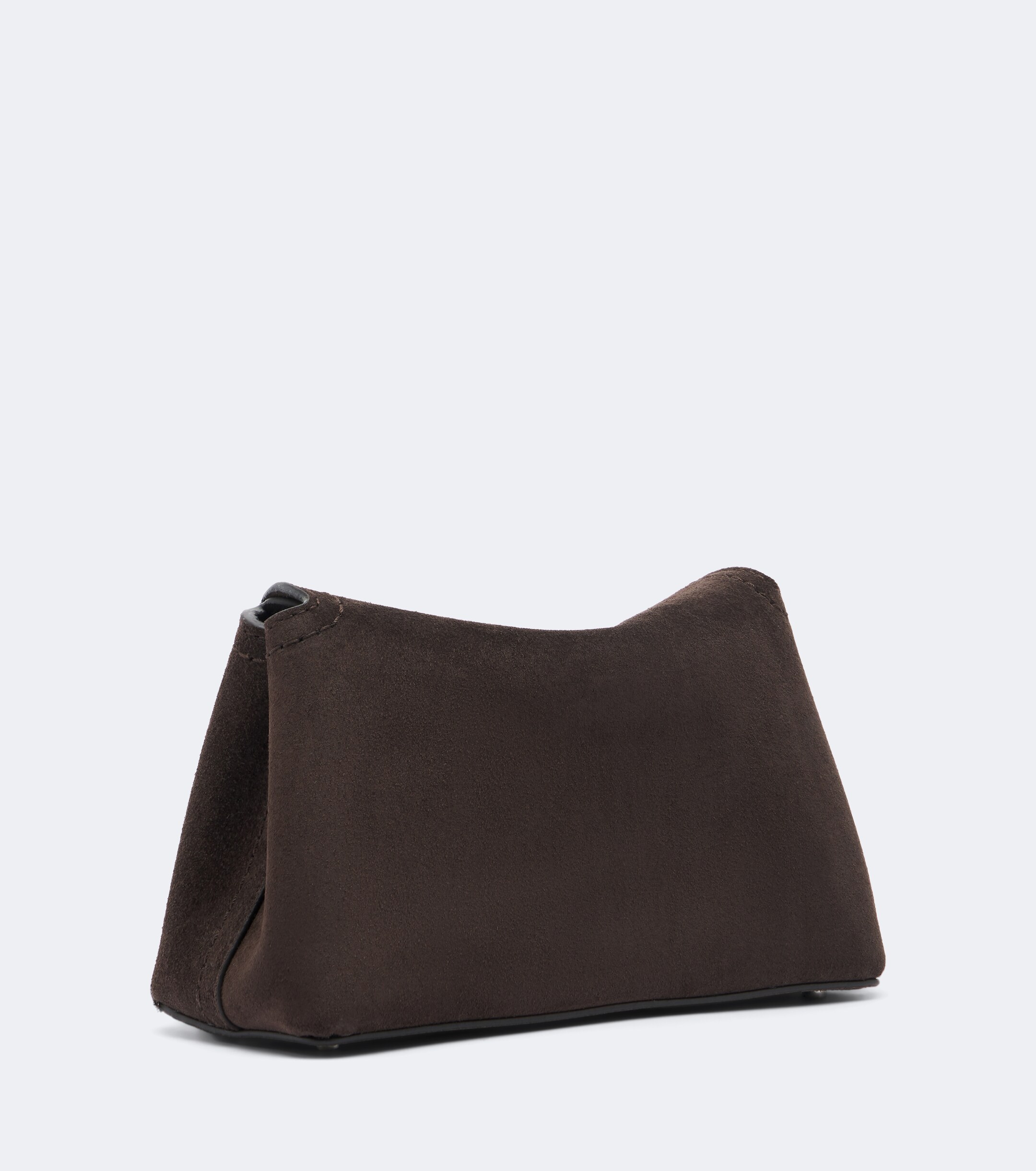 TOTEME Toteme T-Lock Nano suede clutch