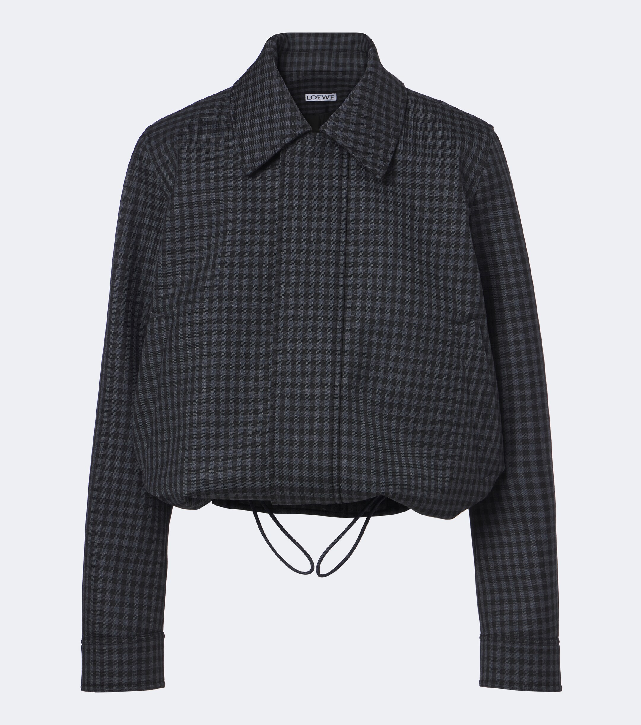 Loewe Loewe Gingham wool-blend blouson jacket