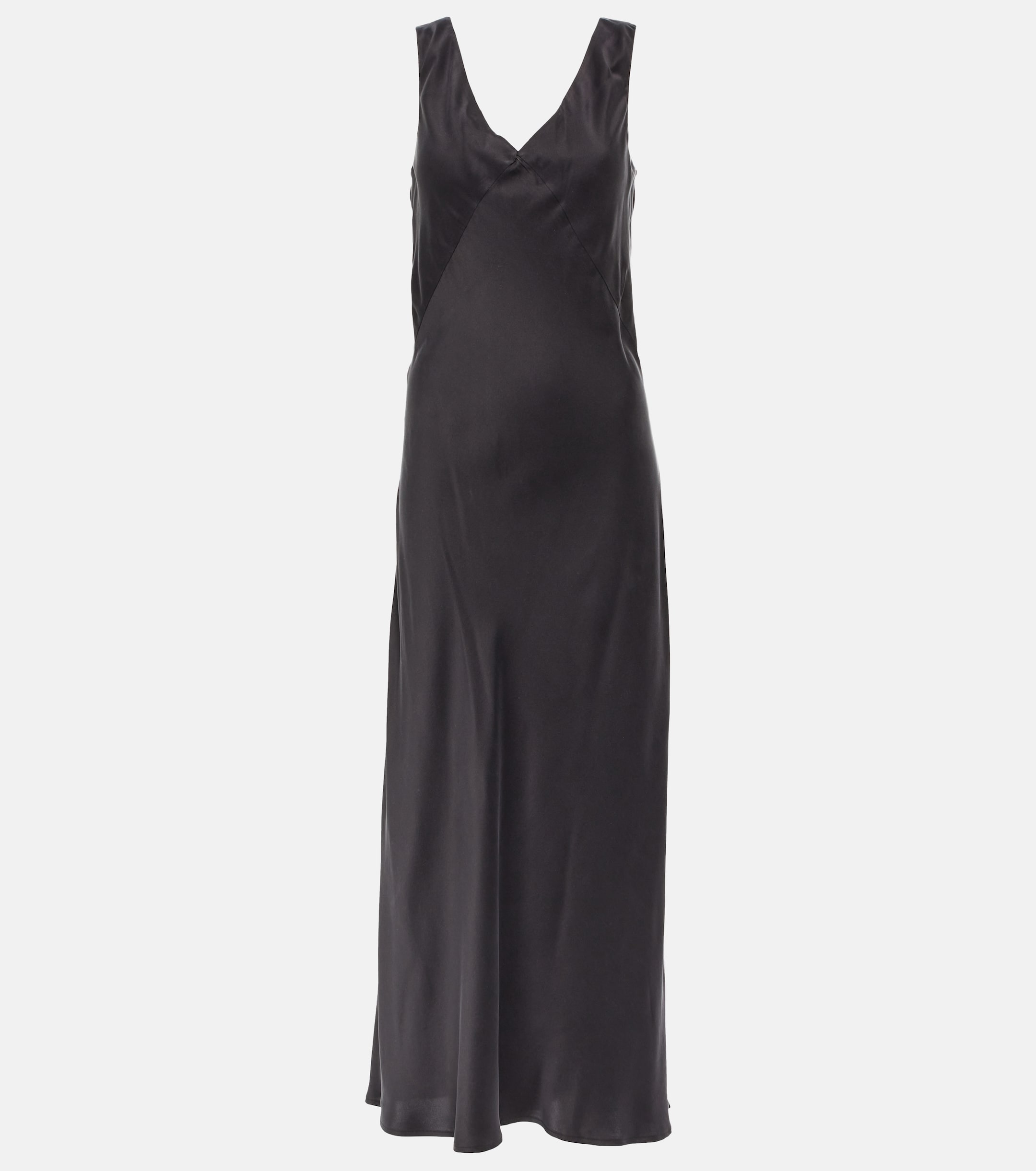 asceno bordeaux silk slip dress Bordeaux slip dress in brown - Asceno