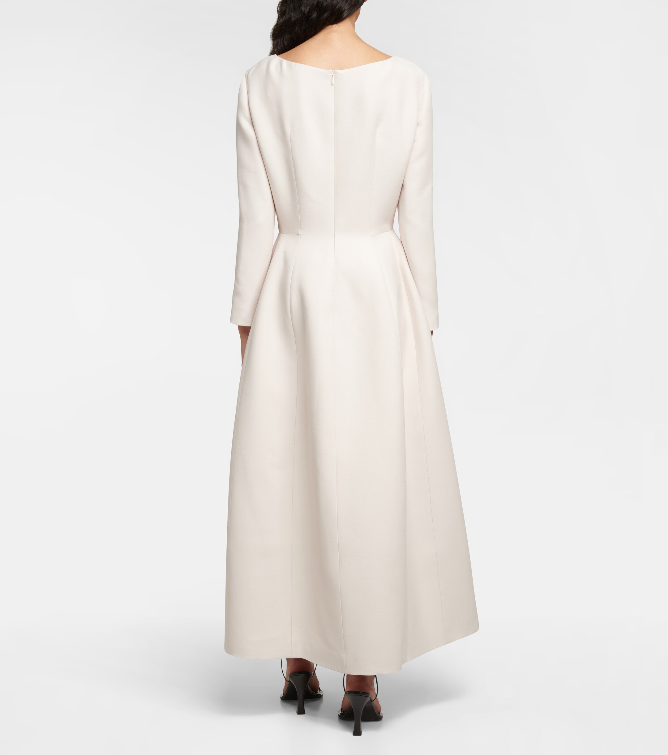 The Row Lilibet wool and silk midi dress