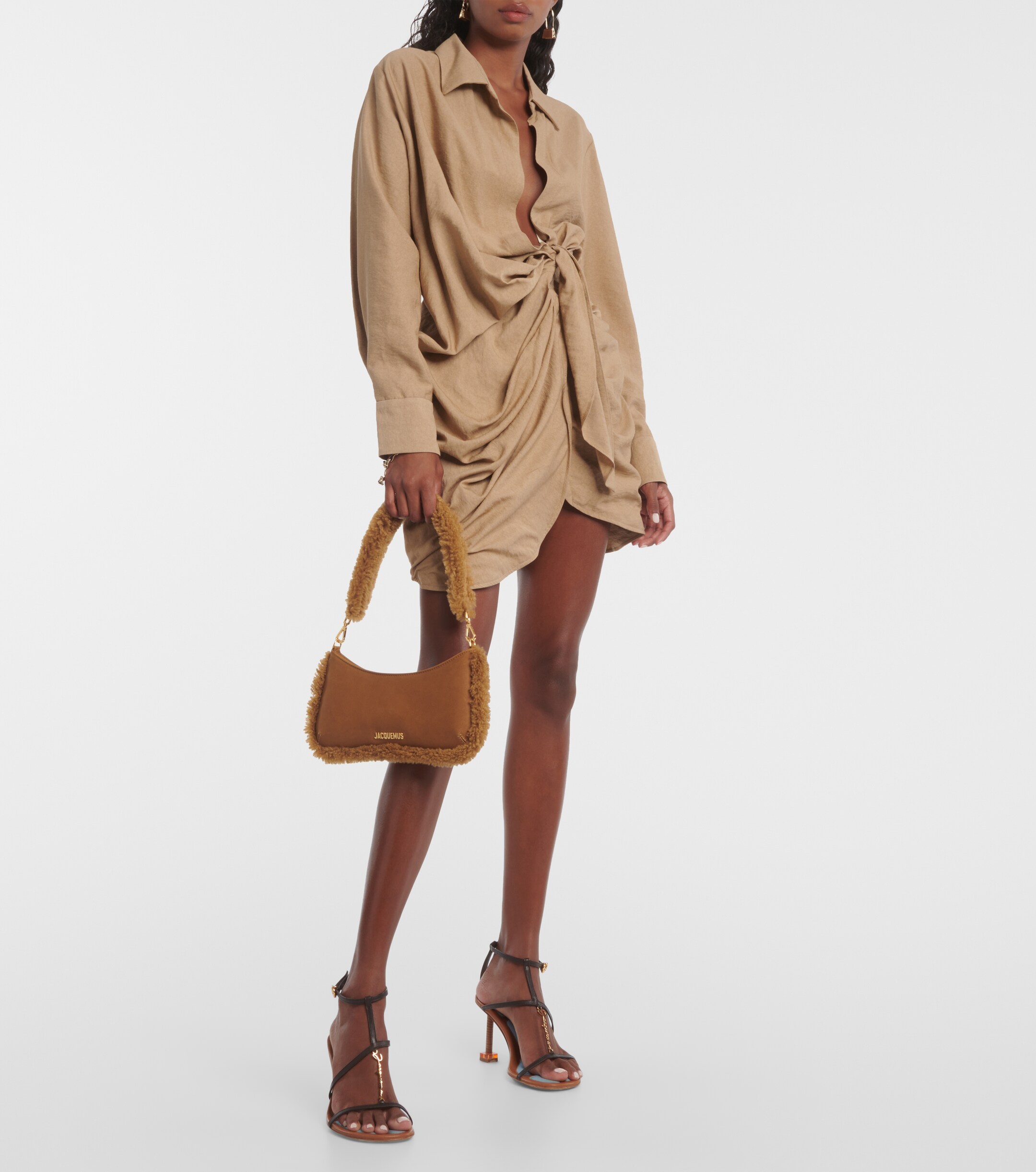 Jacquemus Le Bisou Doux Small leather shoulder bag