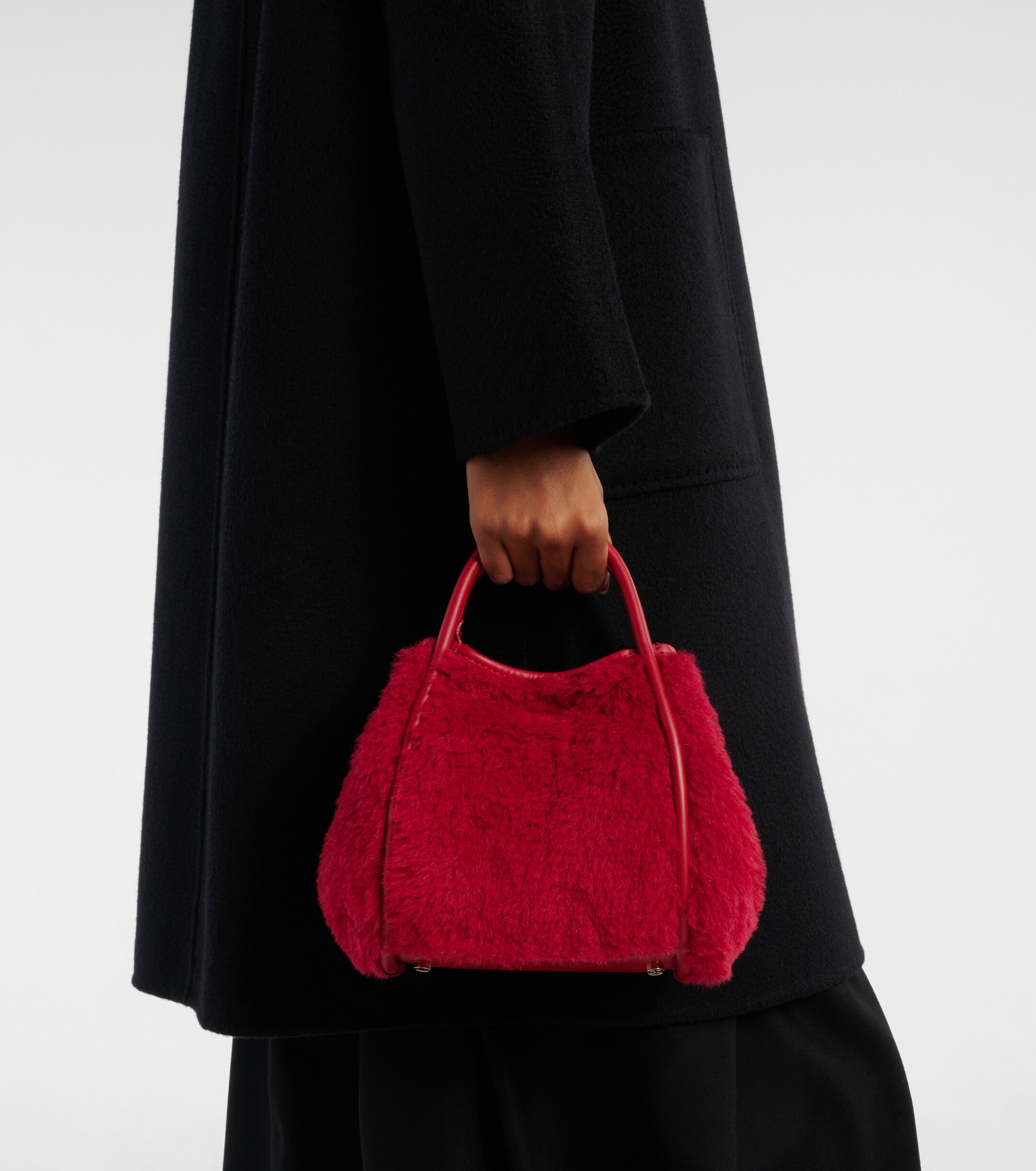 Max Mara Marine Small teddy tote bag