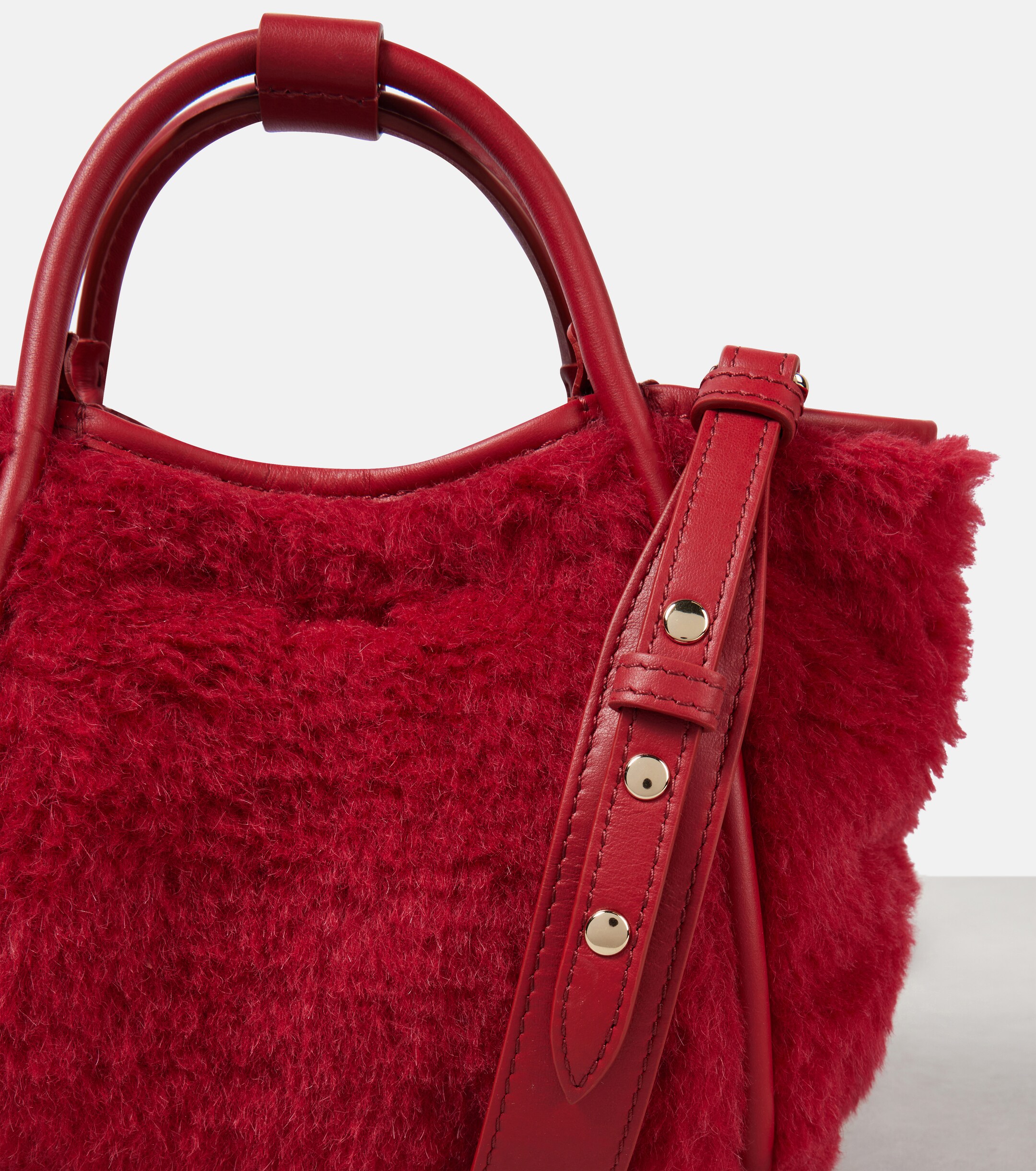 Max Mara Marine Small teddy tote bag