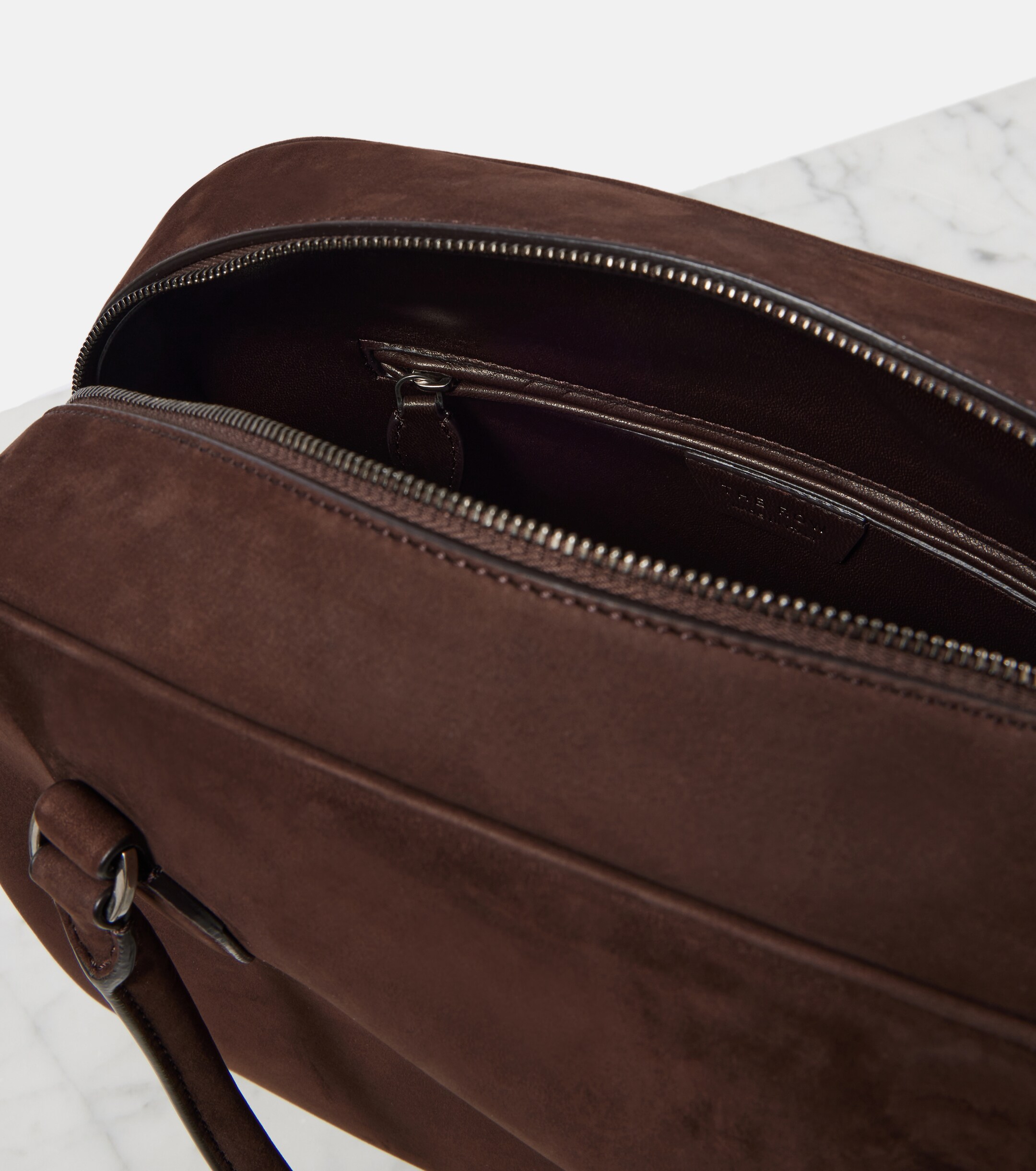 The Row India 12.00 suede tote bag