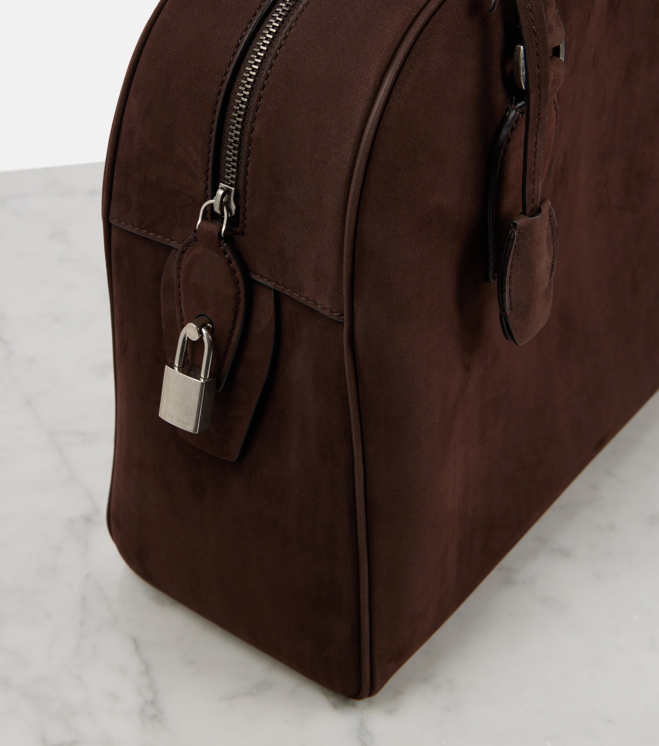 The Row India 12.00 suede tote bag