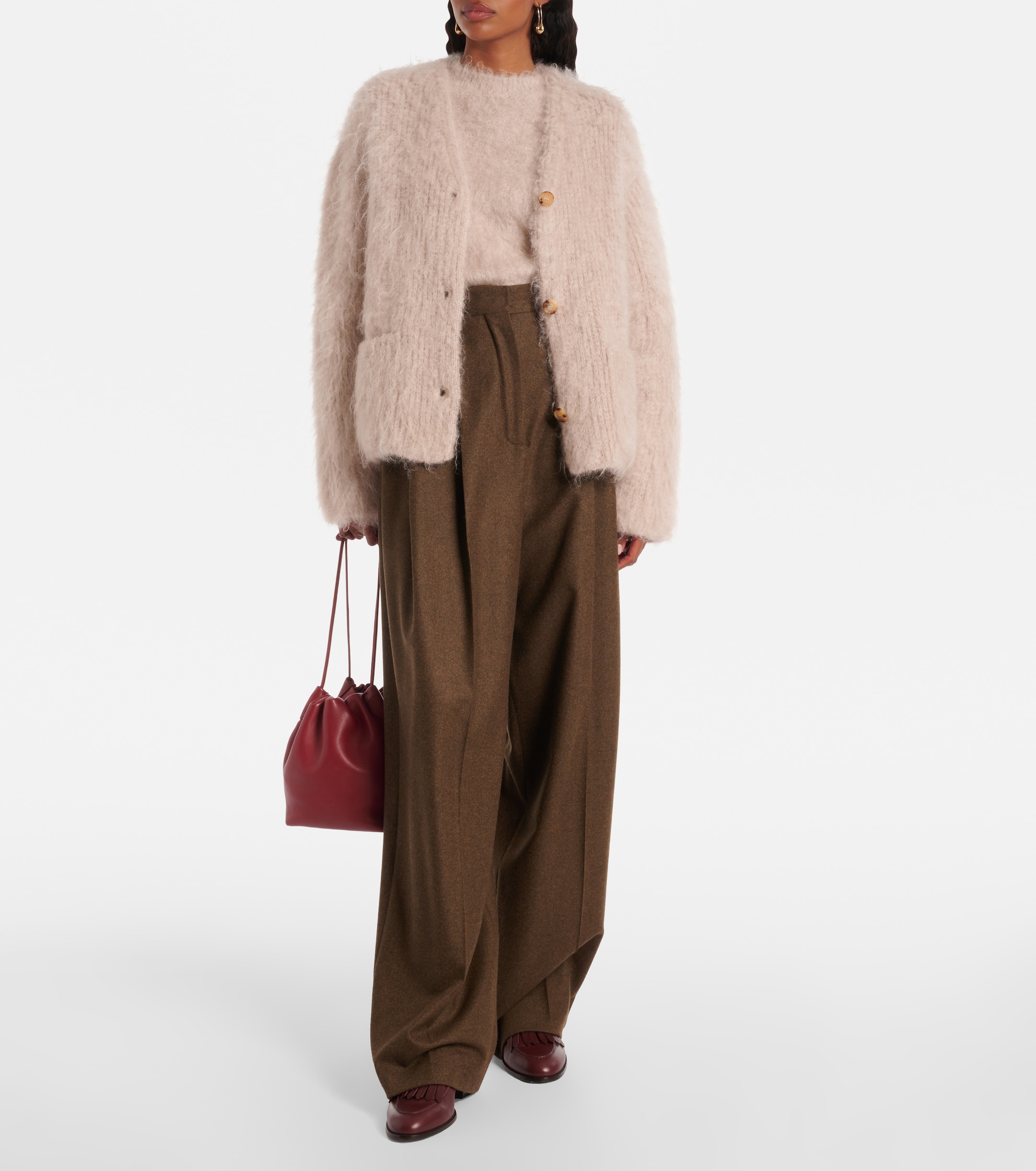 Loro Piana Cherry Hill mohair and cashmere cardigan