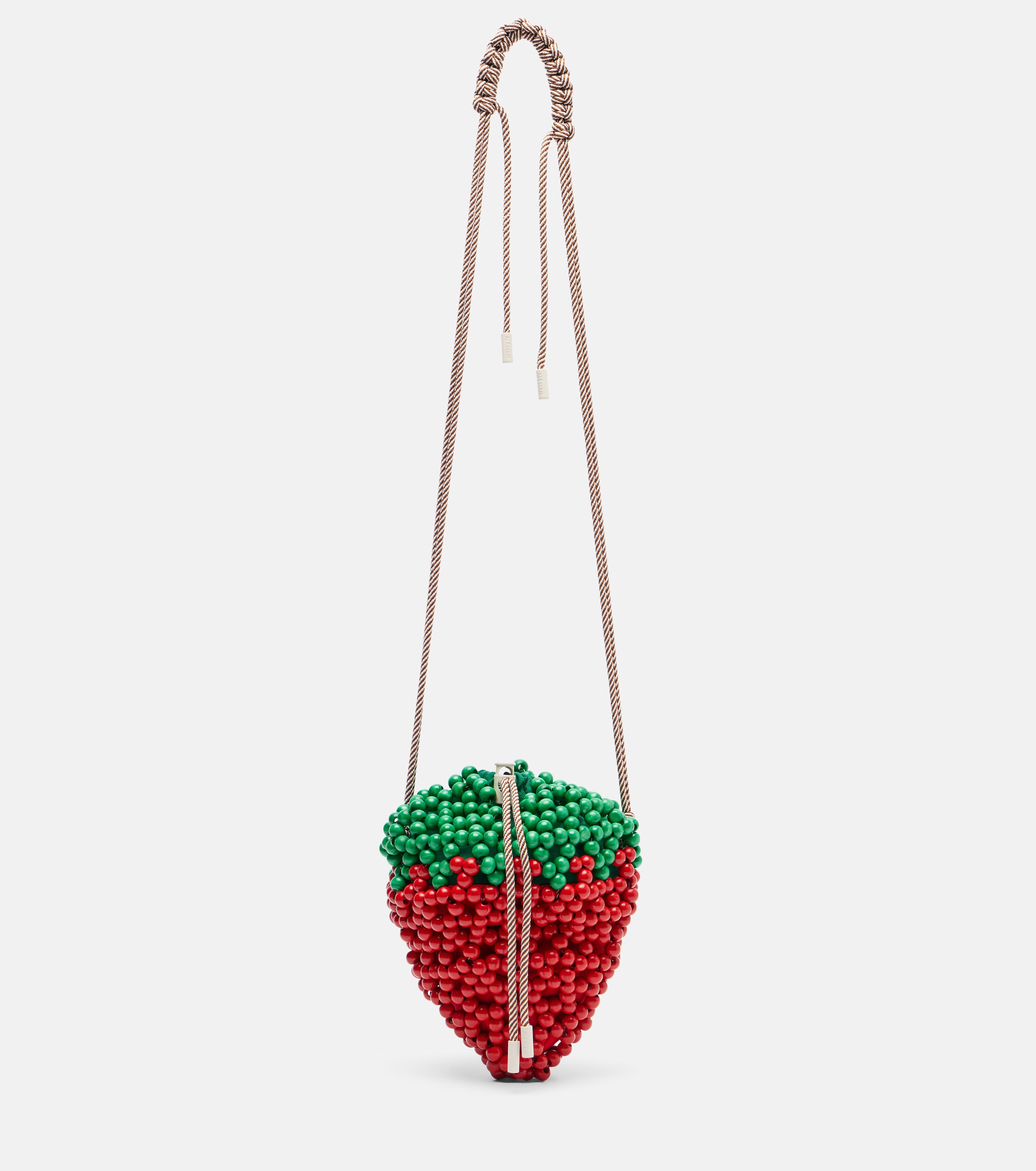Alémais Strawberry Mini beaded crossbody bag