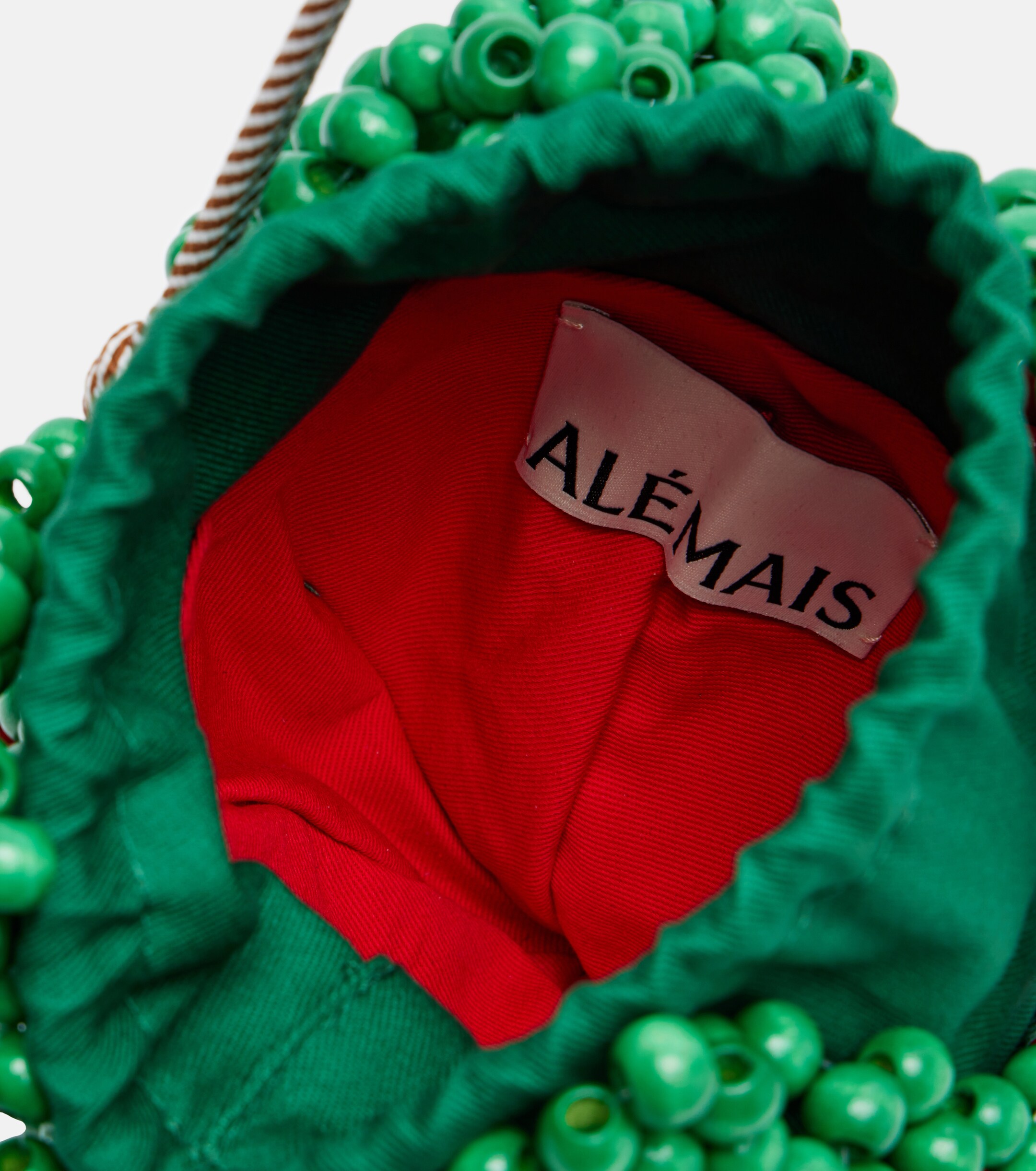 Alémais Strawberry Mini beaded crossbody bag
