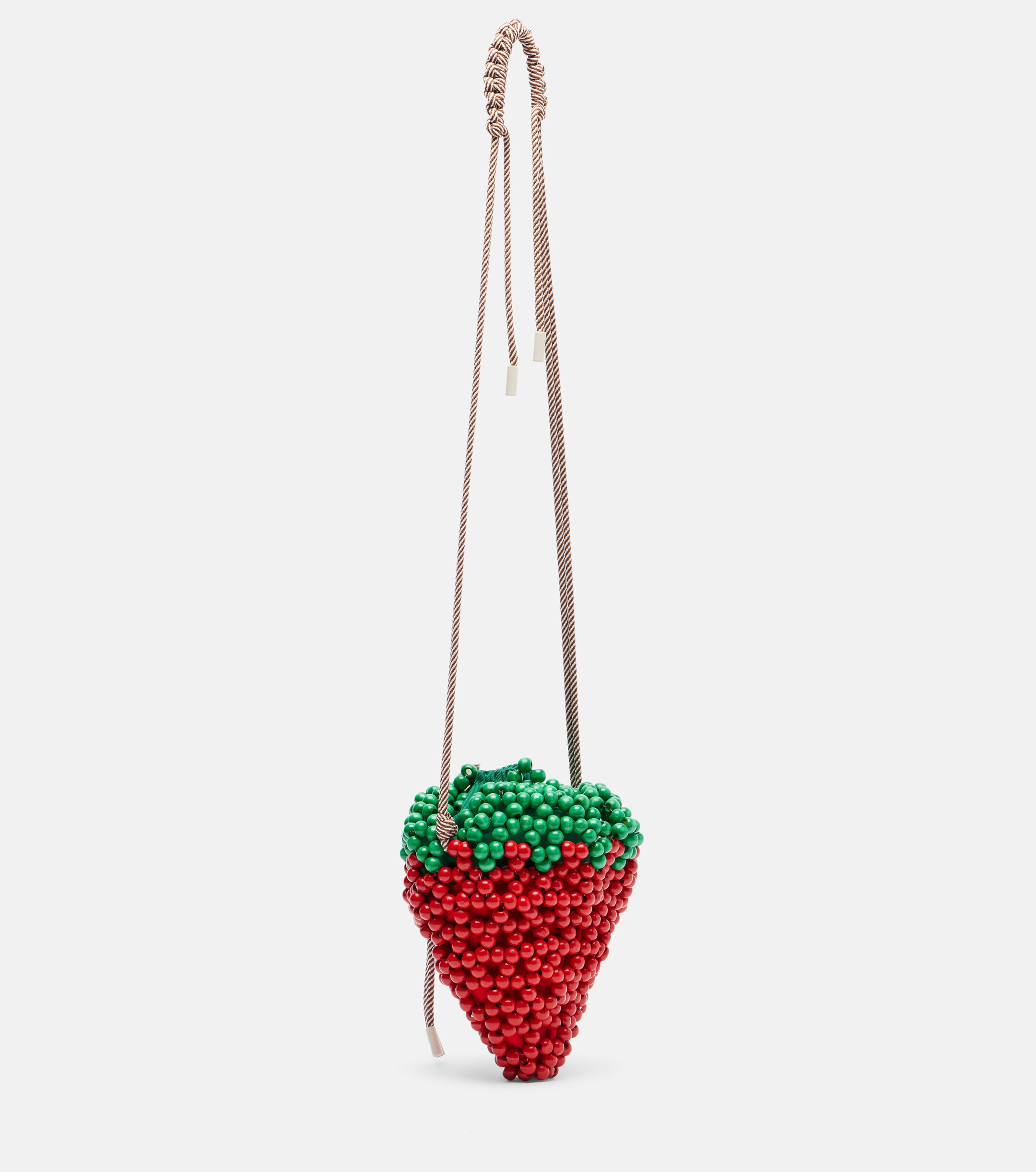 Alémais Strawberry Mini beaded crossbody bag