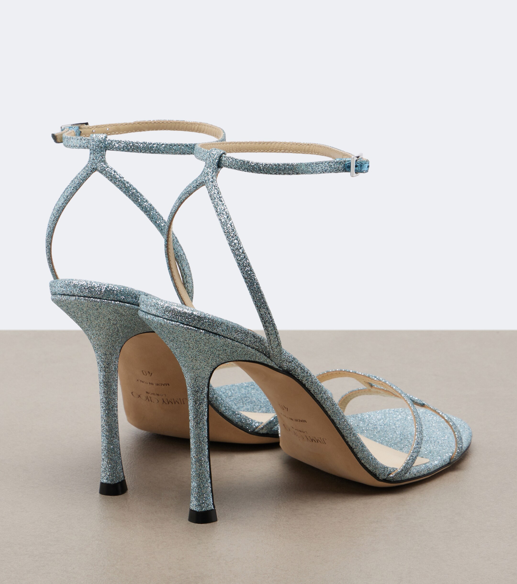 JIMMY CHOO Jimmy Choo 1998 Leo glitter sandals
