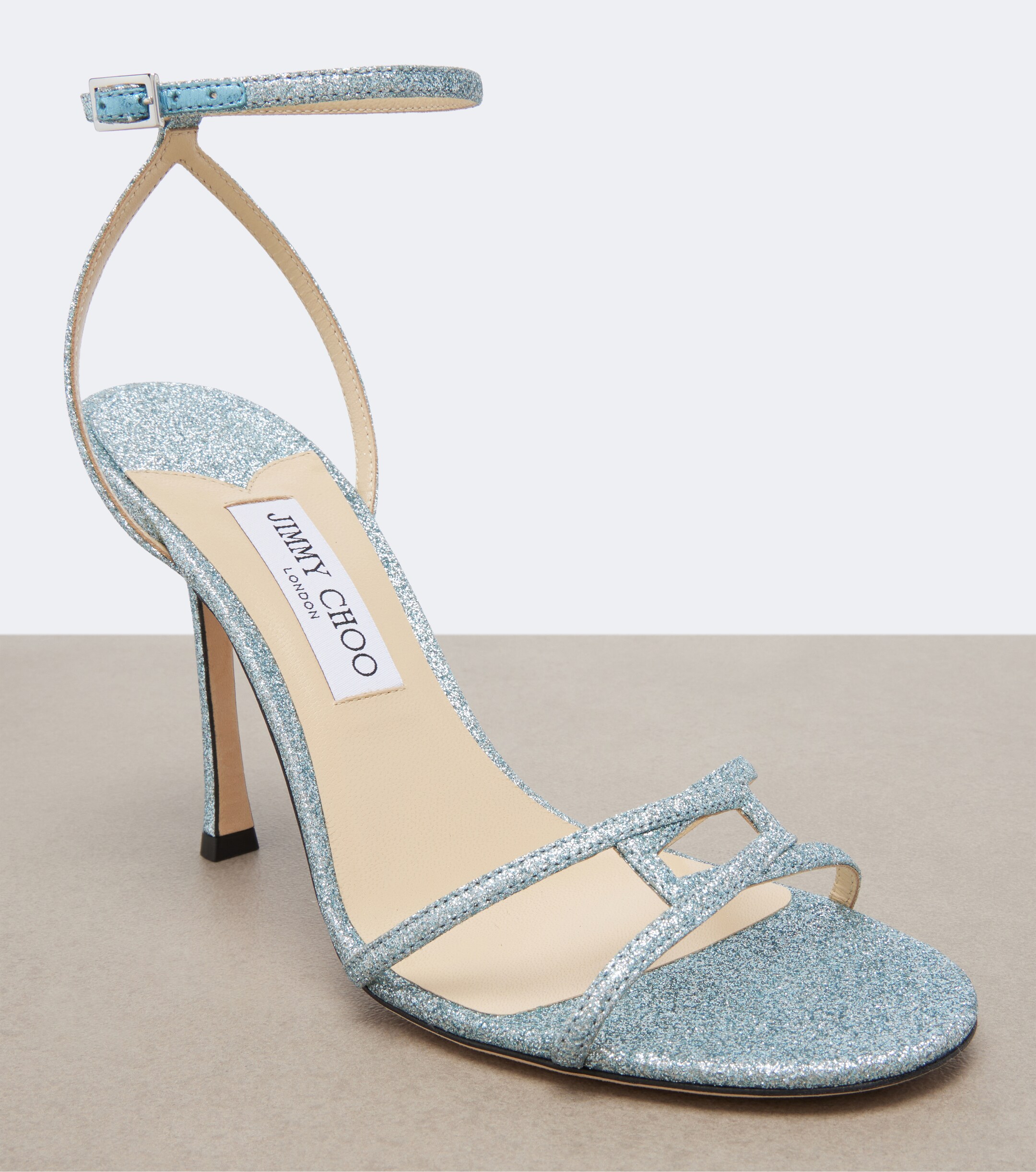 JIMMY CHOO Jimmy Choo 1998 Leo glitter sandals
