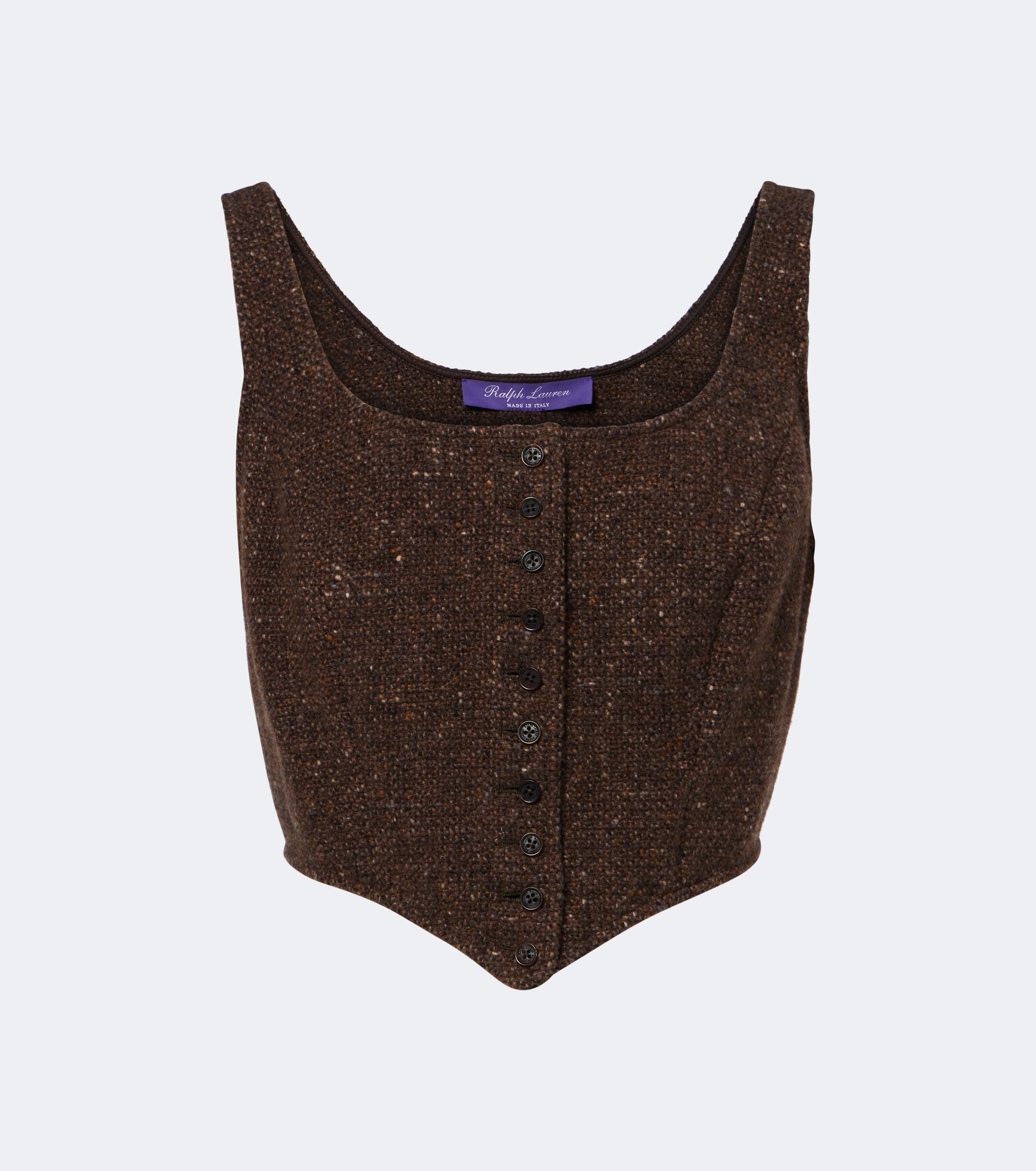 Ralph Lauren Collection Ralph Lauren Collection Sherry wool and cashmere-blend tweed top