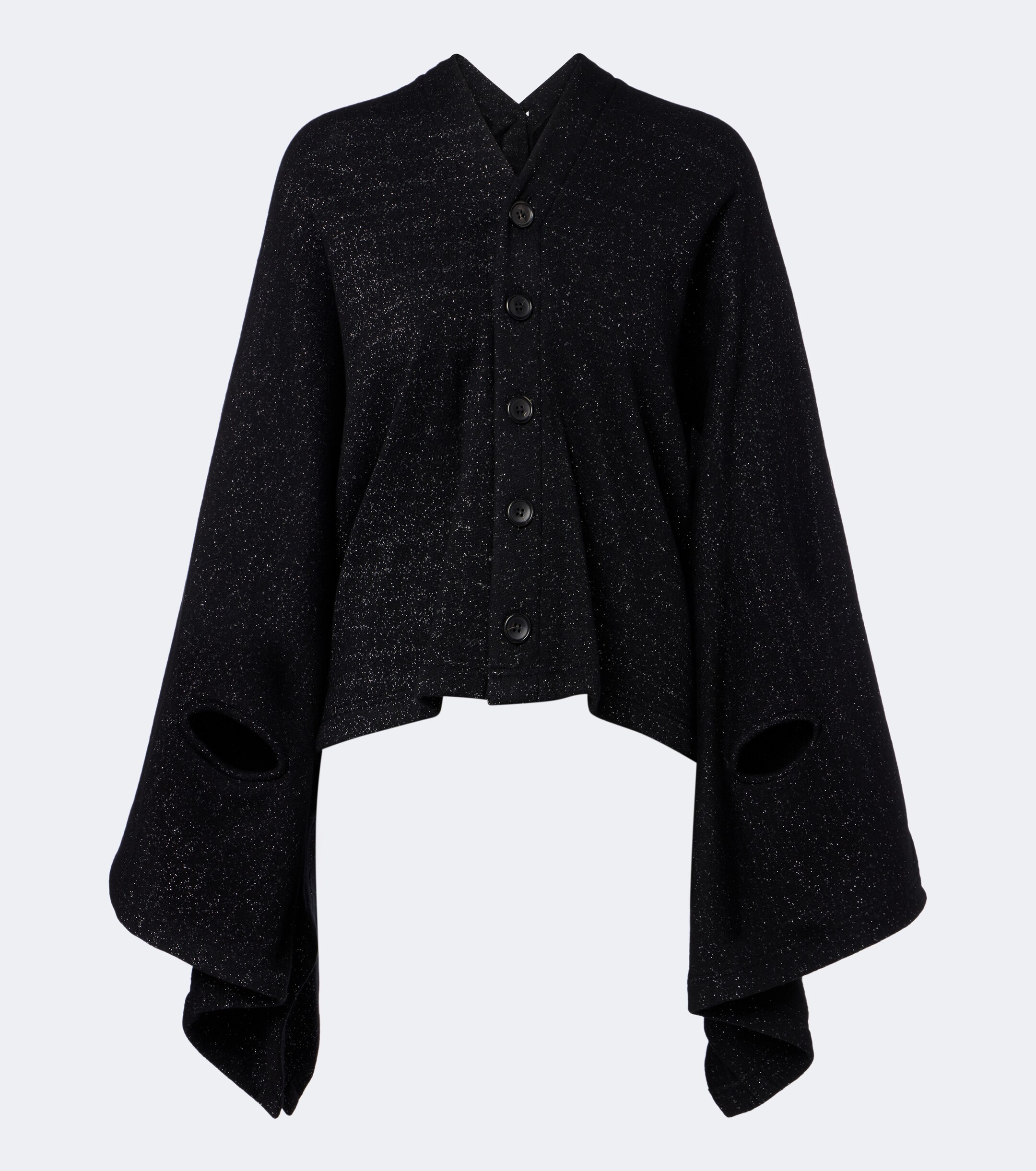 Junya Watanabe Junya Watanabe Draped wool and cotton-blend cardigan