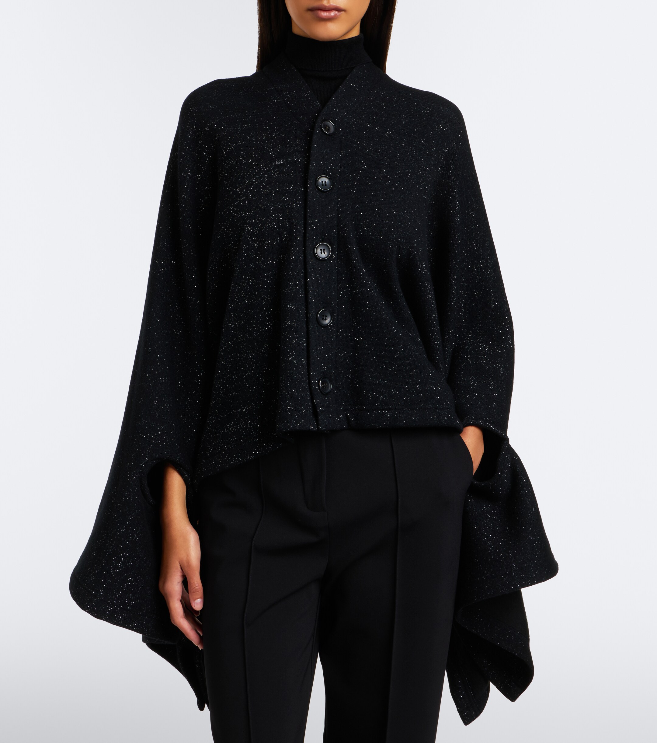 Junya Watanabe Junya Watanabe Draped wool and cotton-blend cardigan