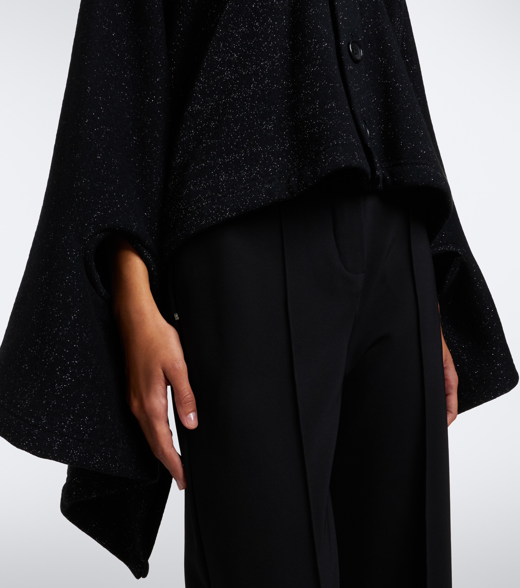 Junya Watanabe Junya Watanabe Draped wool and cotton-blend cardigan