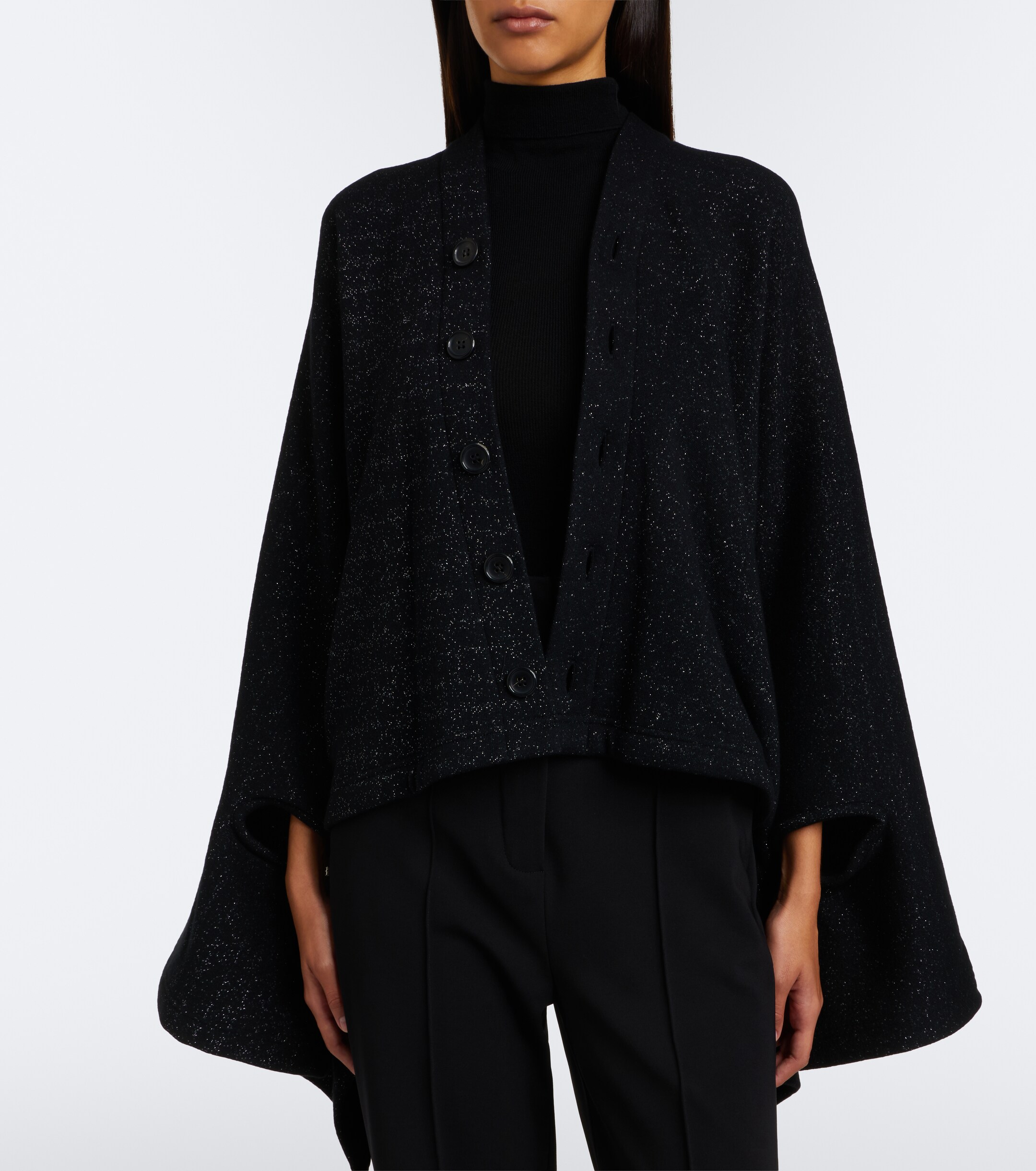 Junya Watanabe Junya Watanabe Draped wool and cotton-blend cardigan