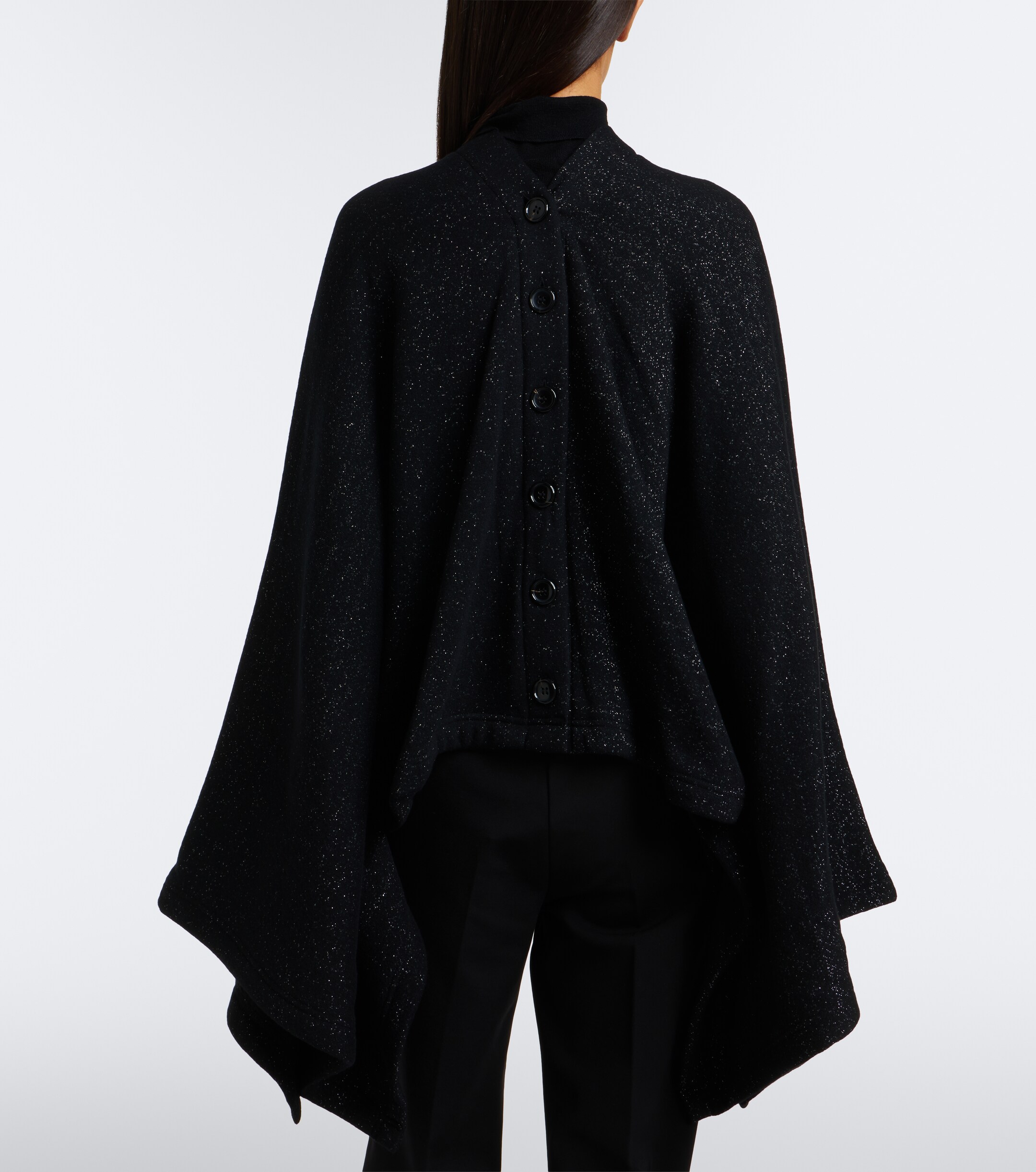 Junya Watanabe Junya Watanabe Draped wool and cotton-blend cardigan
