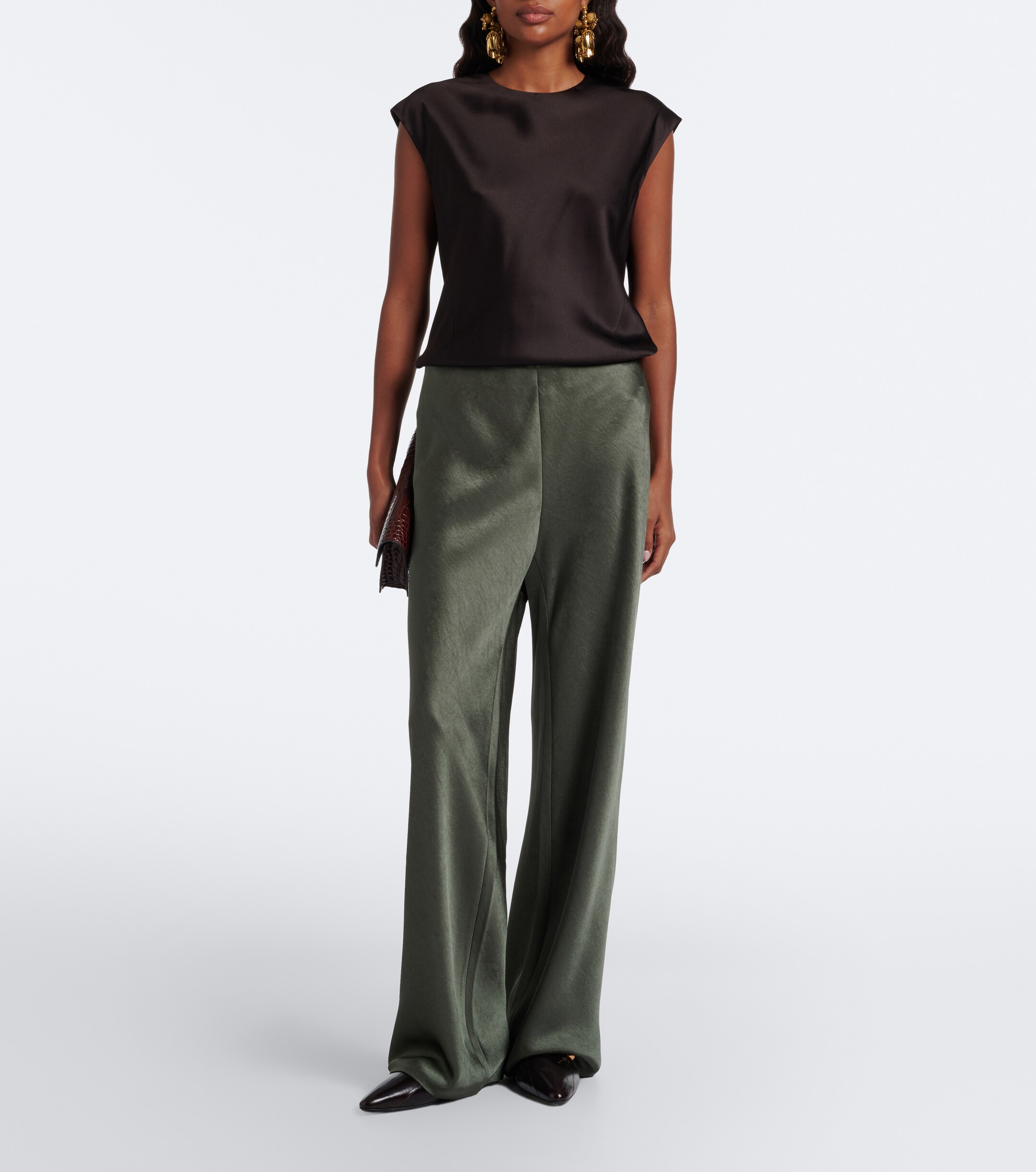 Vince Vince Colette satin wide-leg pants