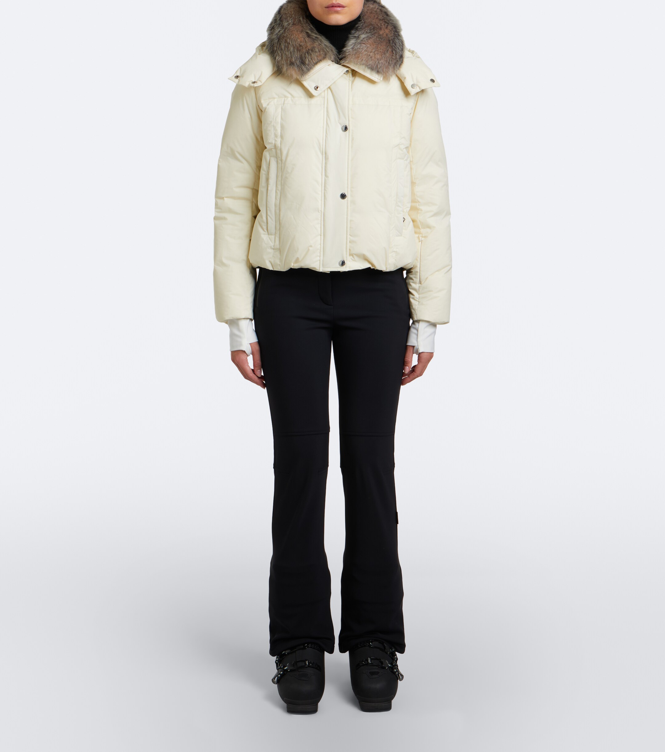 Yves Salomon Yves Salomon Shearling-trimmed hooded down ski jacket