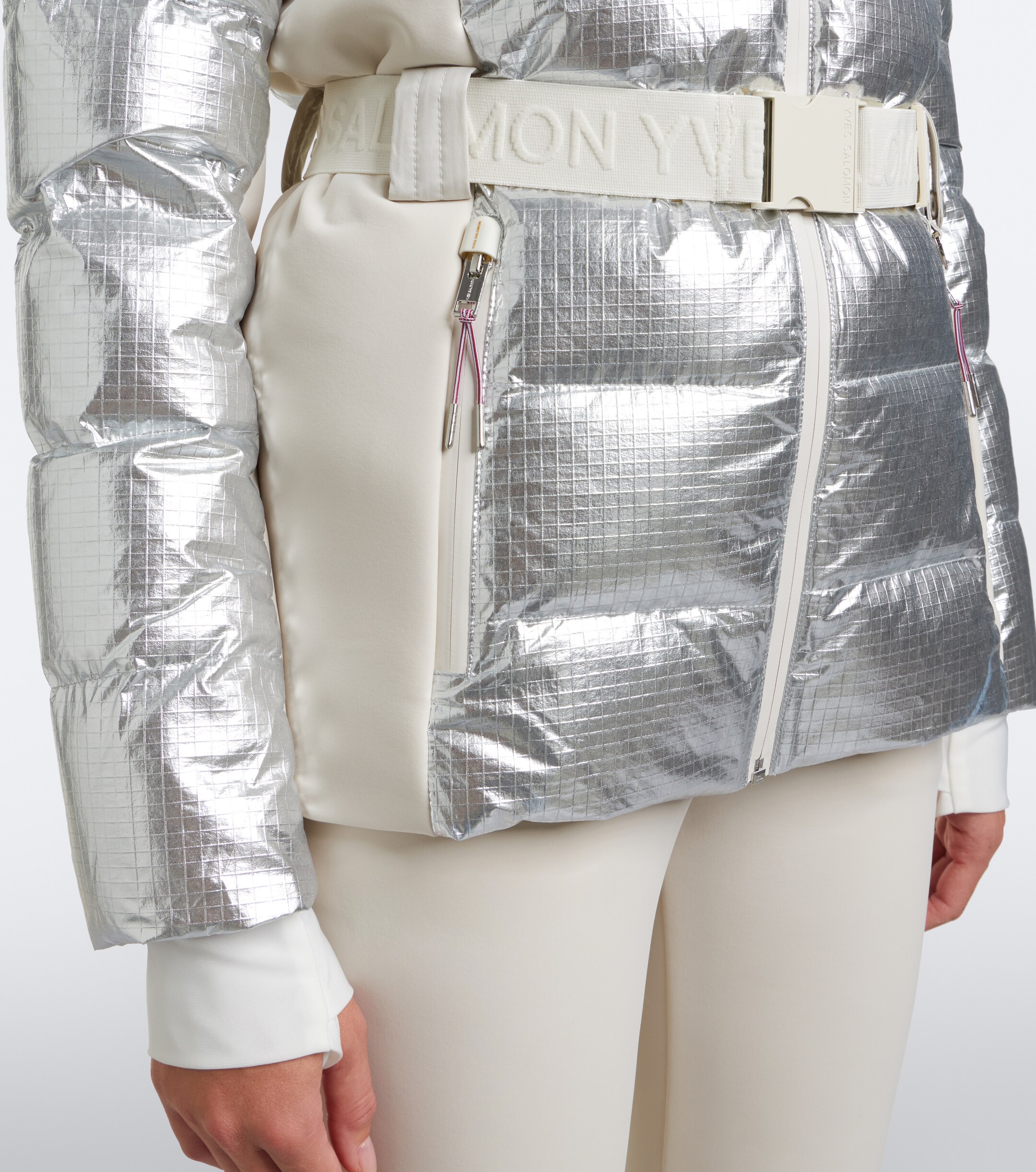 Yves Salomon Yves Salomon Belted shearling-trimmed ski jacket